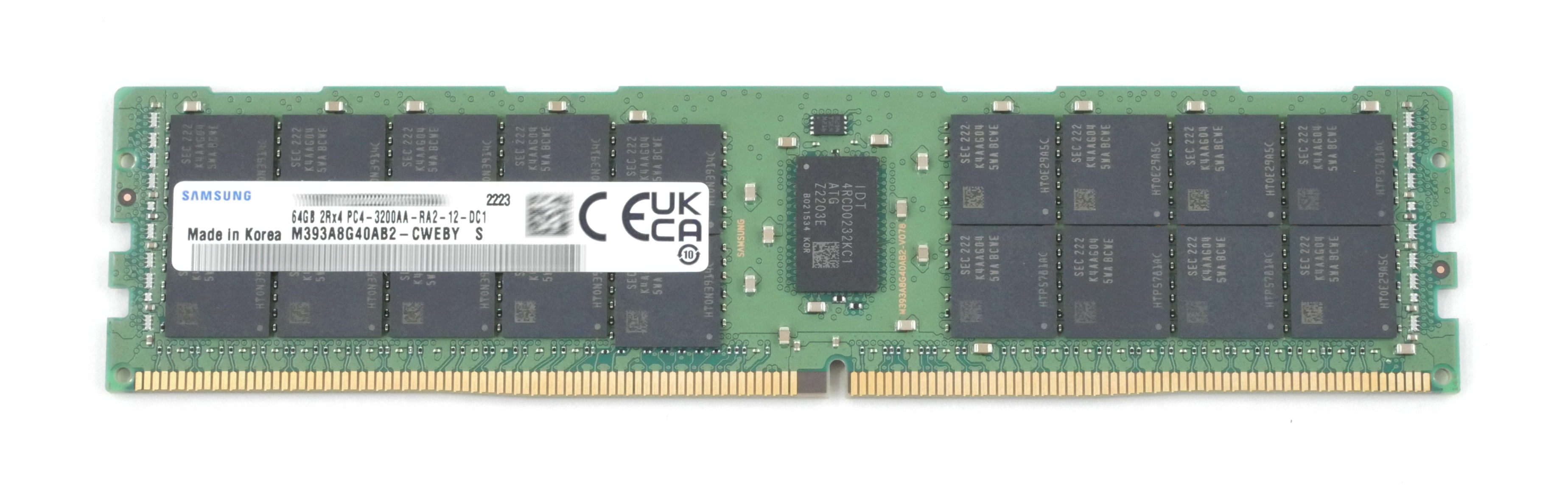 Samsung 64GB M393A8G40AB2-CWE PC4-3200AA Dimm 288pin ECC Reg Server Memory