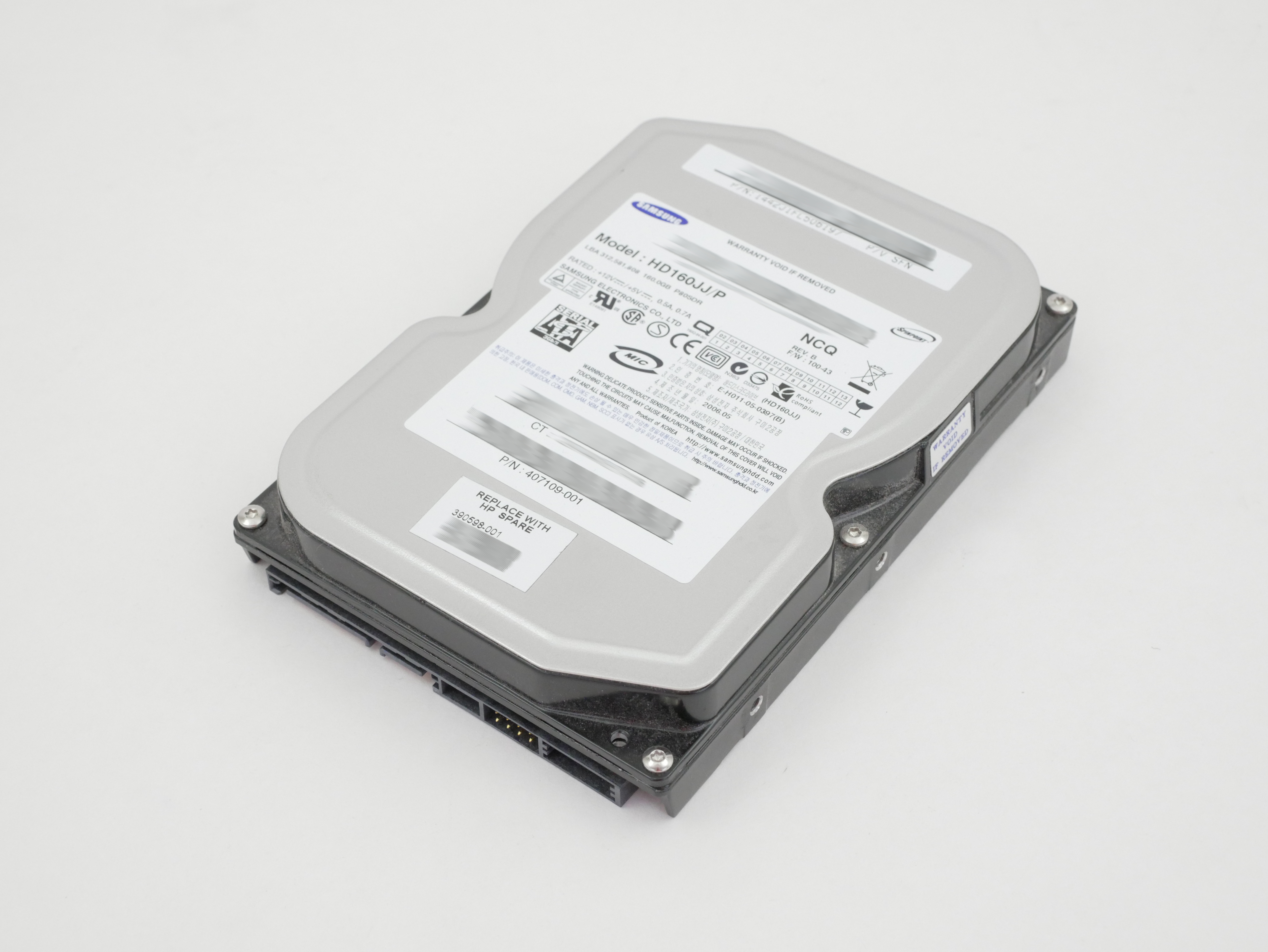 HP Samsung 160GB 7200RPM 3.5" SATA HD160JJ/P 407109-001 390598-001