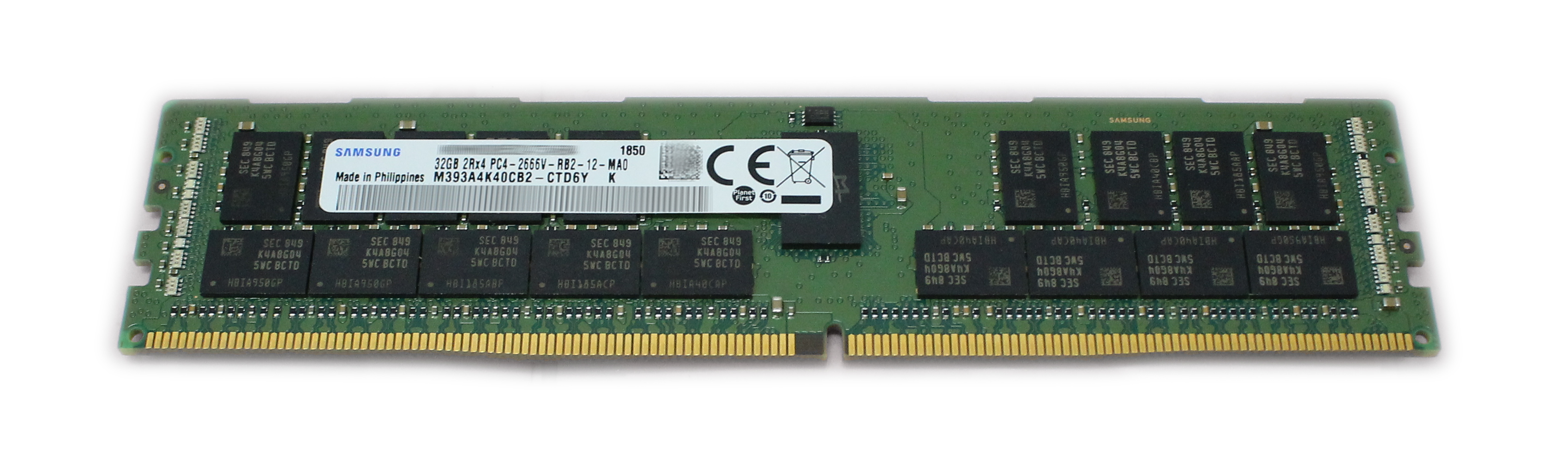 Samsung 32GB M393A4K40CB2-CTD DDR4 PC4-2666V PC4-21300 288-Pin