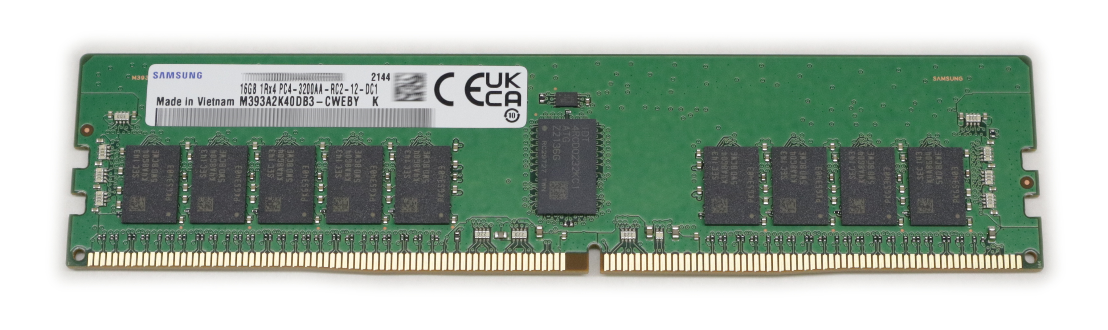 Samsung 16GB M393A2K40DB3-CWE DDR4 3200MHz DIMM 288-pin 1.2V ECC - Click Image to Close