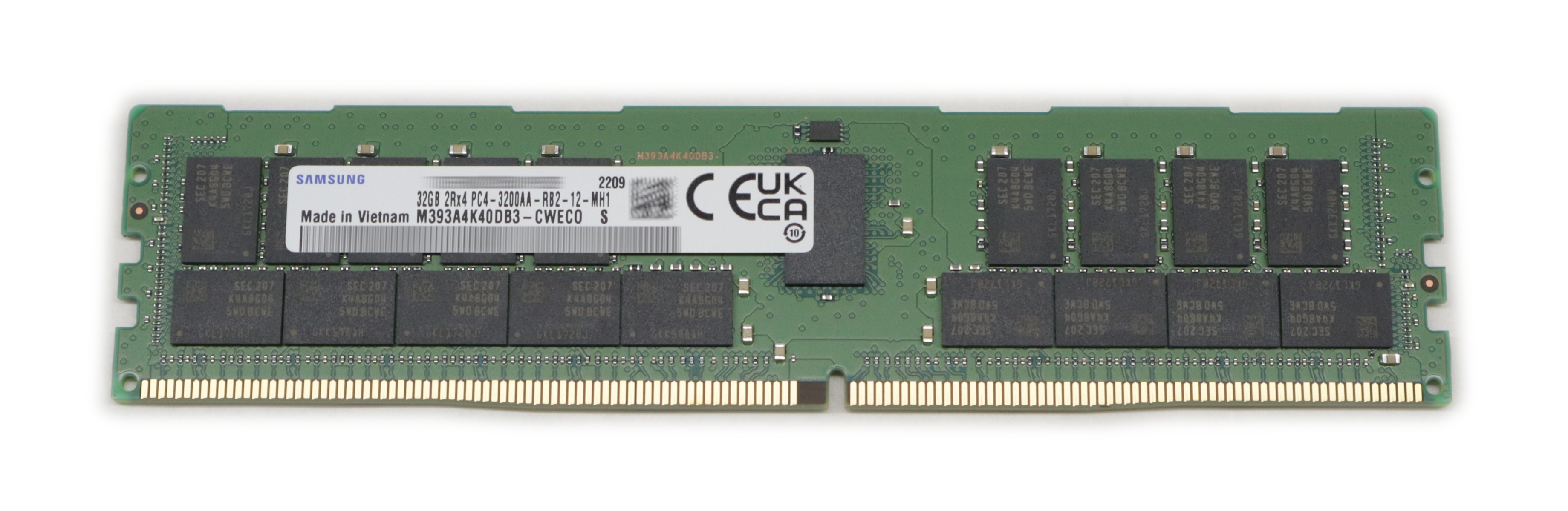 Samsung 32GB M393A4K40DB3-CWE DDR4 3200Mhz Dimm 288-pin ECC 1.2V Server memory - Click Image to Close