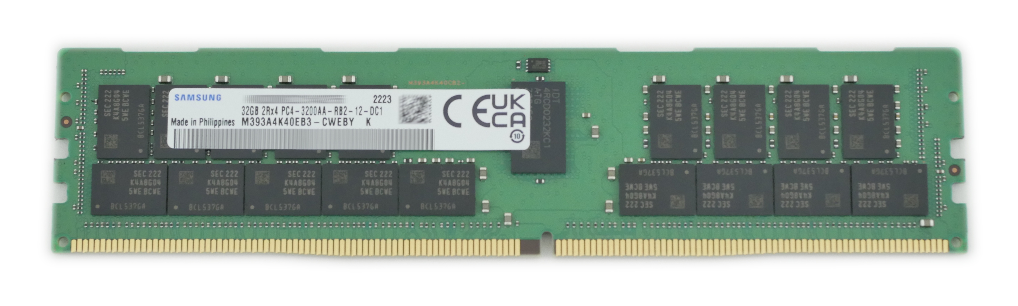 Samsung 32GB M393A4K40EB3-CWE DDR4 3200AA Dimm 288pin ECC 1.2V Server Memory - Click Image to Close