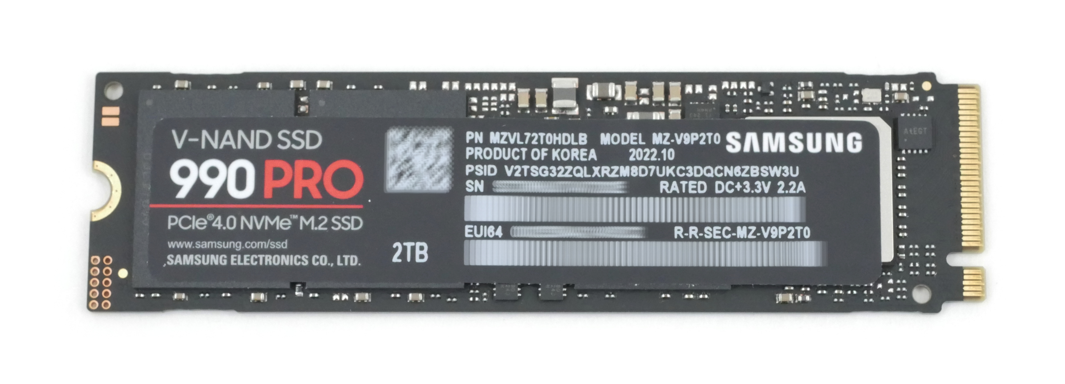 Samsung 990 Pro 2TB MZ-V9P2T0B V-NAND SSD M.2 2280 PCIe 4.0 x4 NVMe MZVL72T0HDLB - Click Image to Close