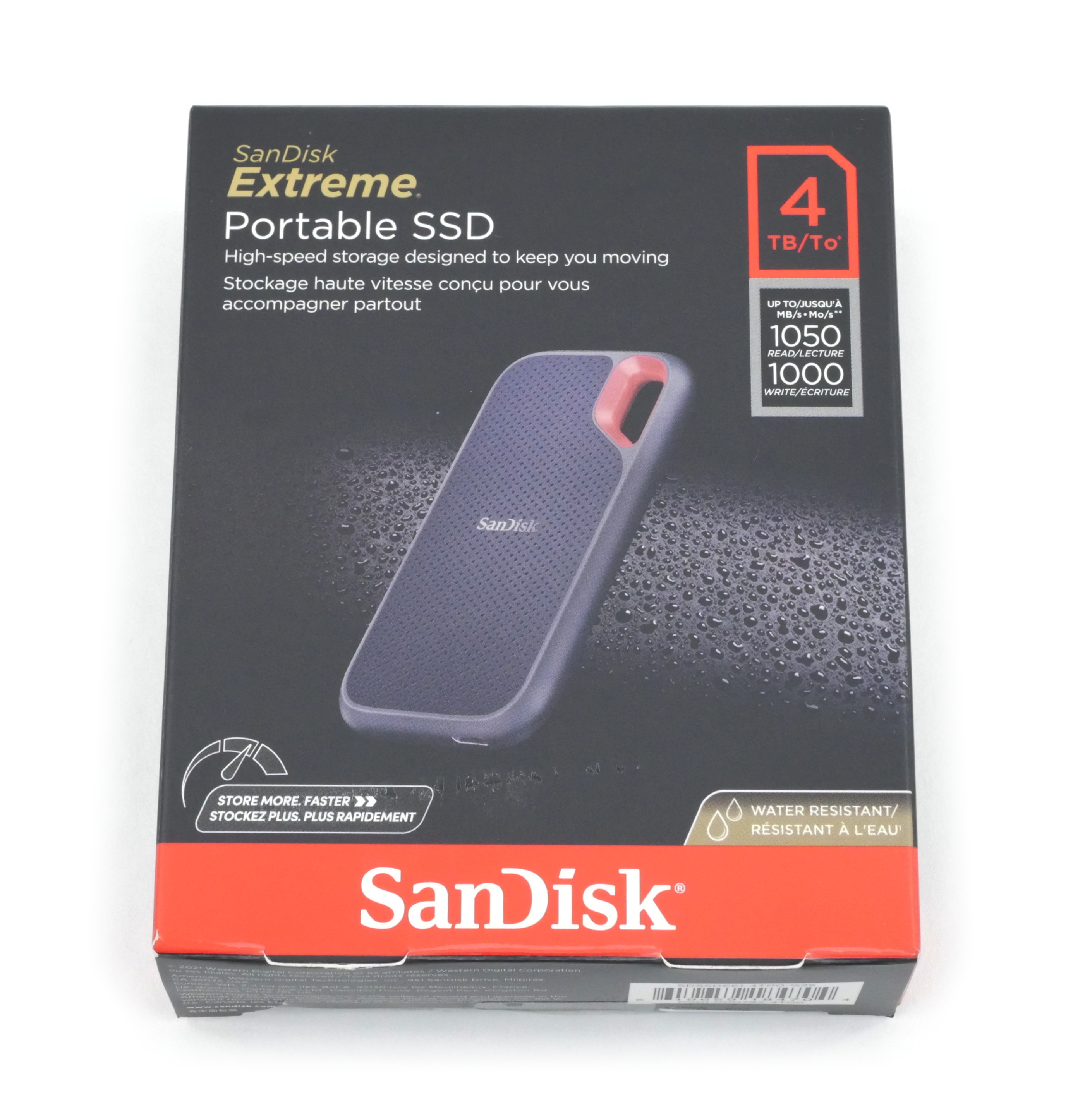 SanDisk 4TB Extreme Portable V2 External SSD USB 3.2 Gen 2 USB-C SDSSDE61-4T00
