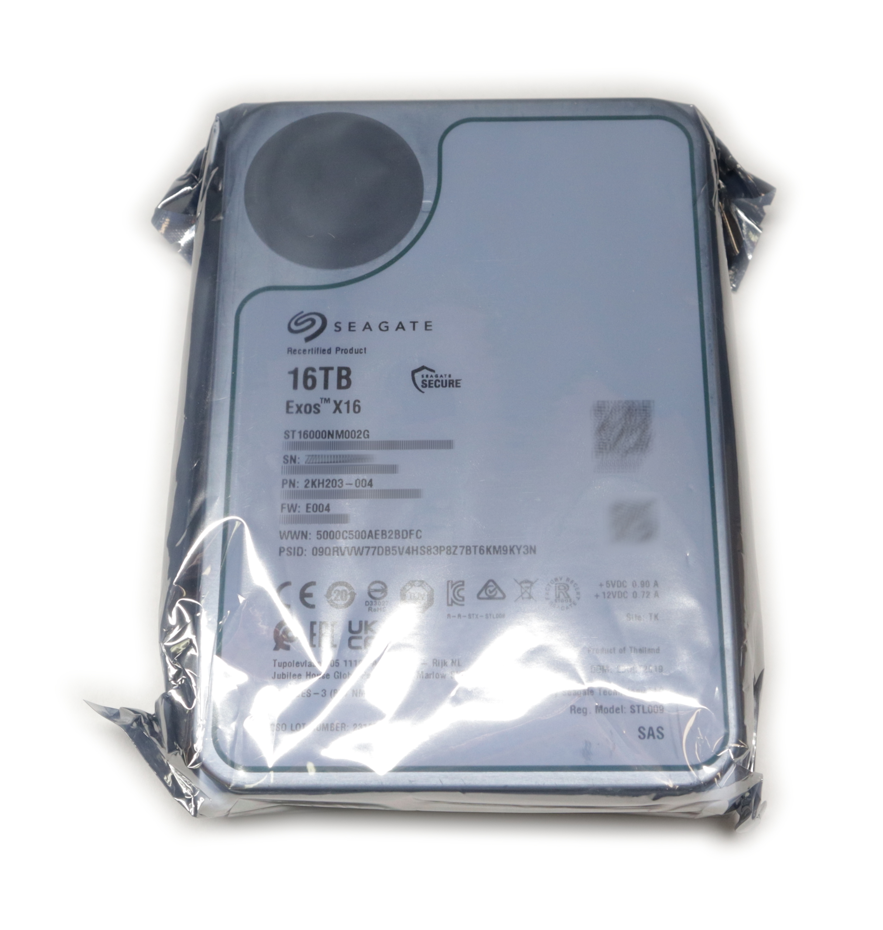 Seagate Exos X16 Enterprise 16TB ST16000NM002G SAS 12Gb/s 7.2K RPM 2KH203-004 - Click Image to Close