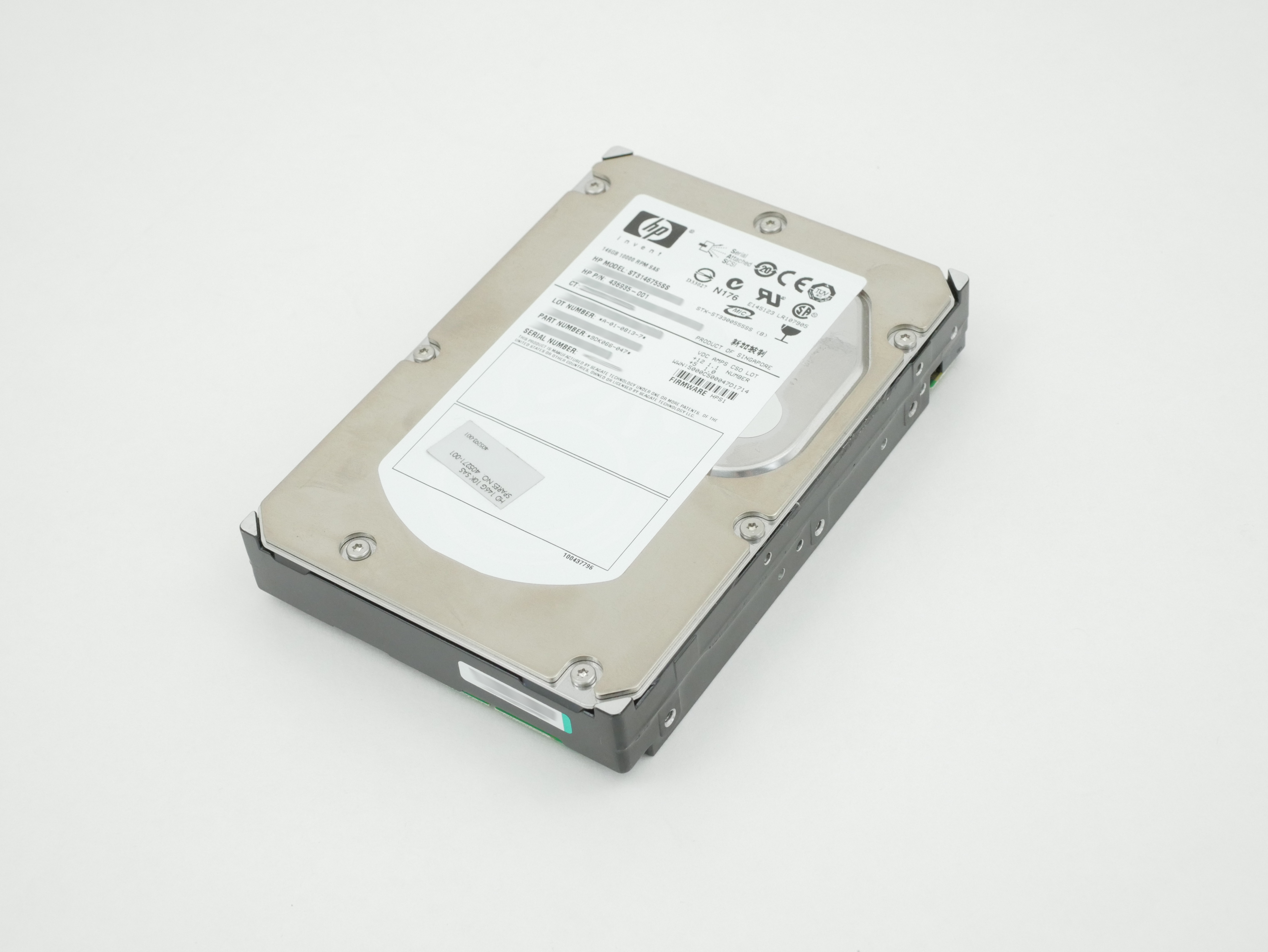 HP Seagate 146GB 10K RPM SAS HDD 3.5" ST3146755SS 436935-001 405271-001