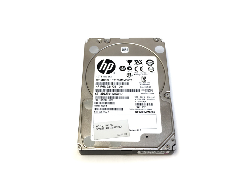 Seagate HP 1.2TB ST1200MM0007 Sas 6GB/s 721775-001 721929-001 - Click Image to Close