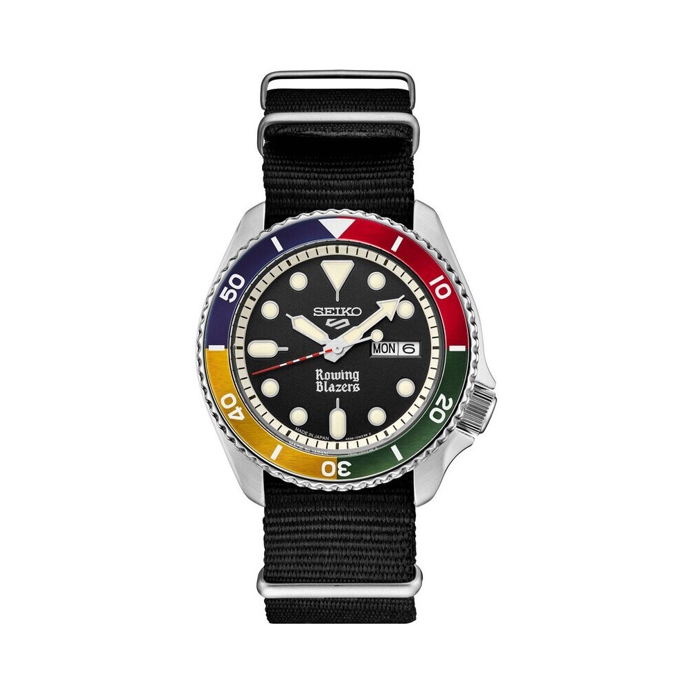 Seiko 5 Sports X Rowing Blazers 42.5 Color Block Special Limited Edition SRPG53