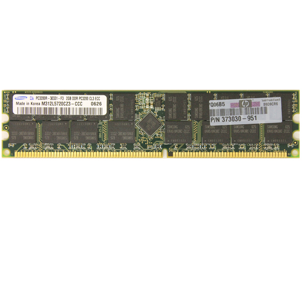 2GB HP Samsung PC-3200 DDR Memory M312L5720CZ3-CCCQ0 373030-951