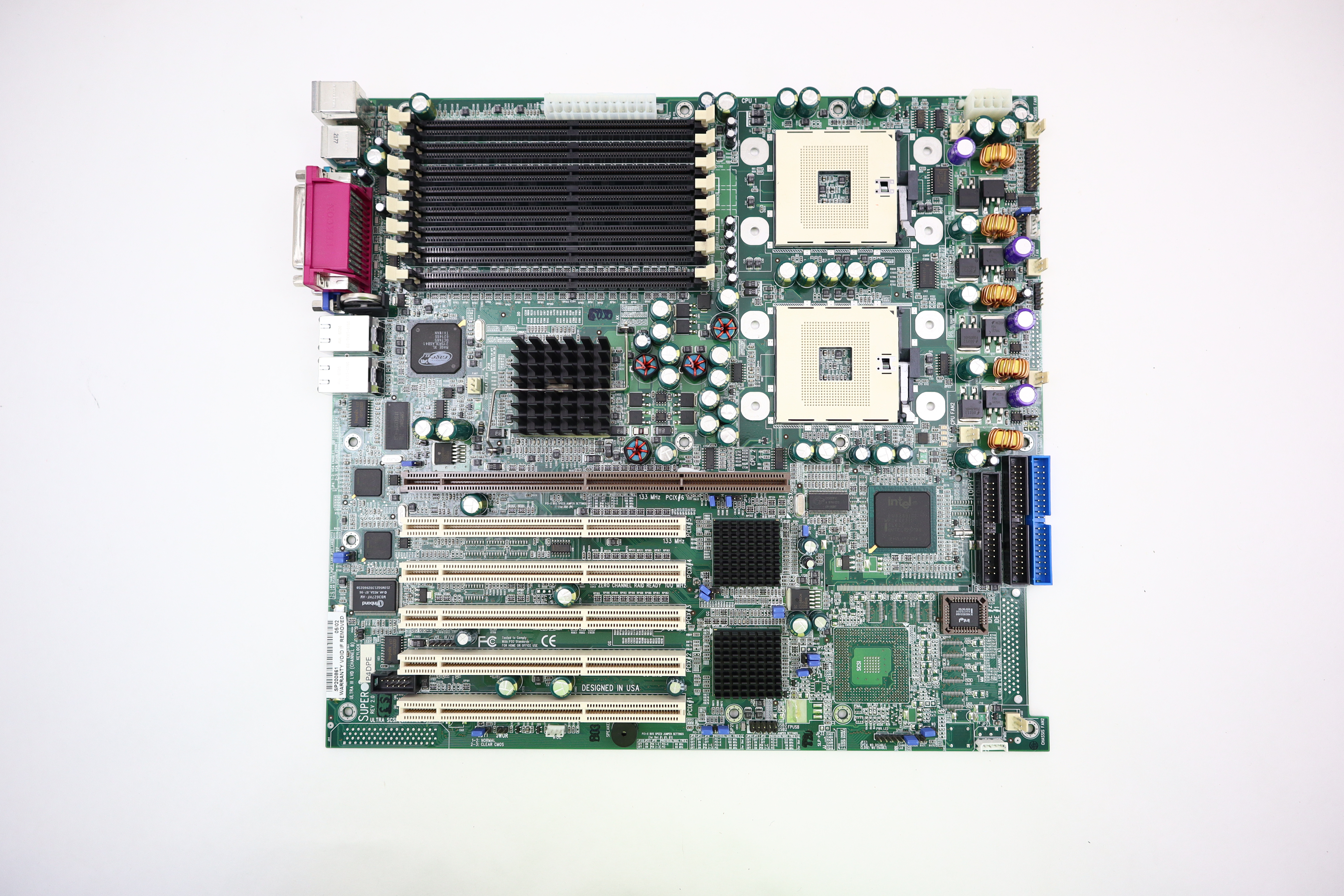 Supermicro Motherboard for 2U Server SC822i Dual Intel Xeon IDE 603MB 7398 P4DPE