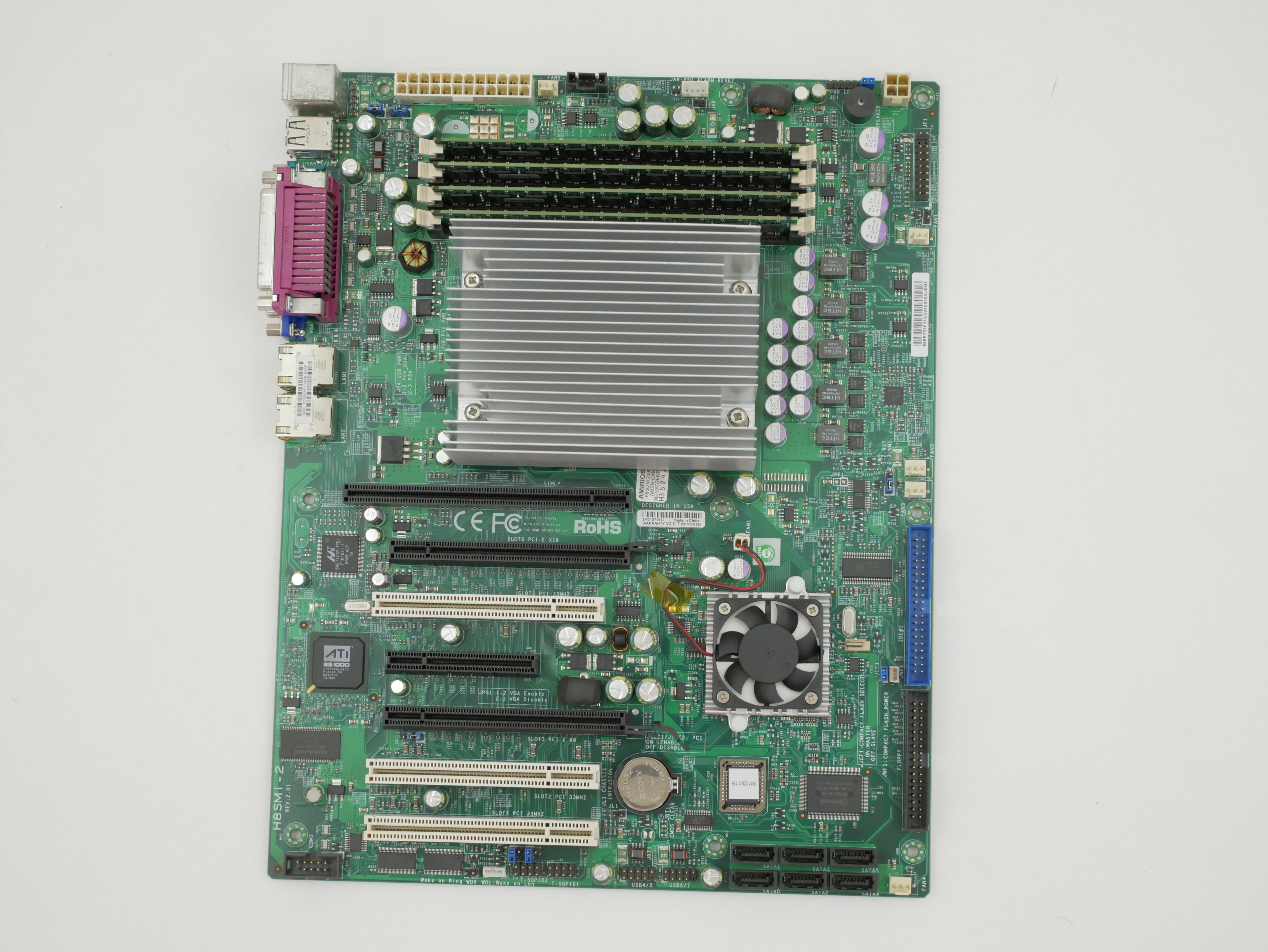 Supermicro Motherboard AM2 DDR2 +AMD Opteron 1354 RAM 8GB H8SMi-2