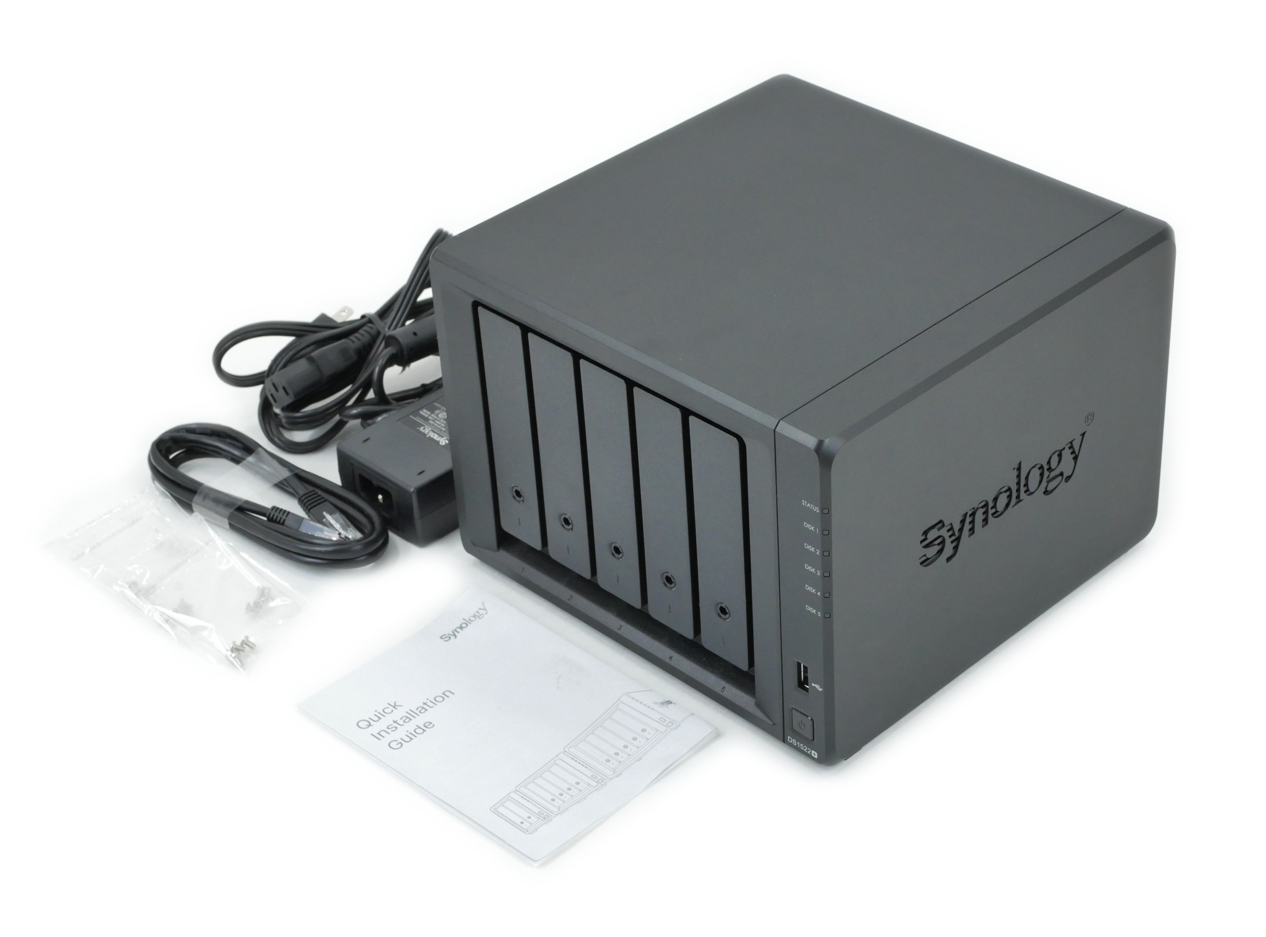 Synology DiskStation 5-bay 3.5" 2.5" D9 2xNVMe Diskless Black DS1522+