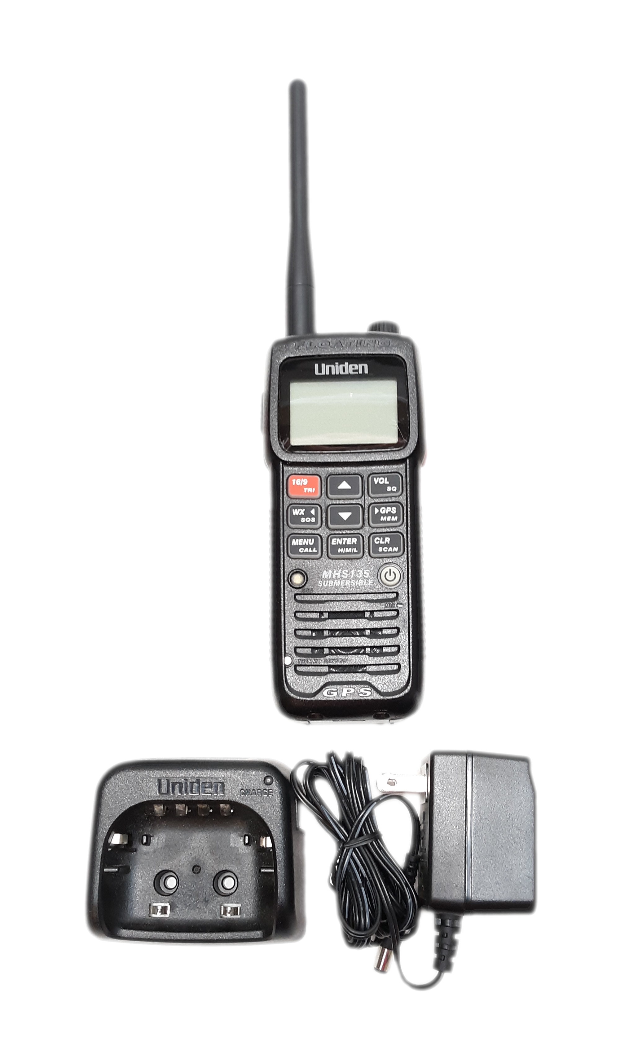 Uniden Handheld Two-Way VHF Marine Radio Built-in GPS+DSC MHS135DSC