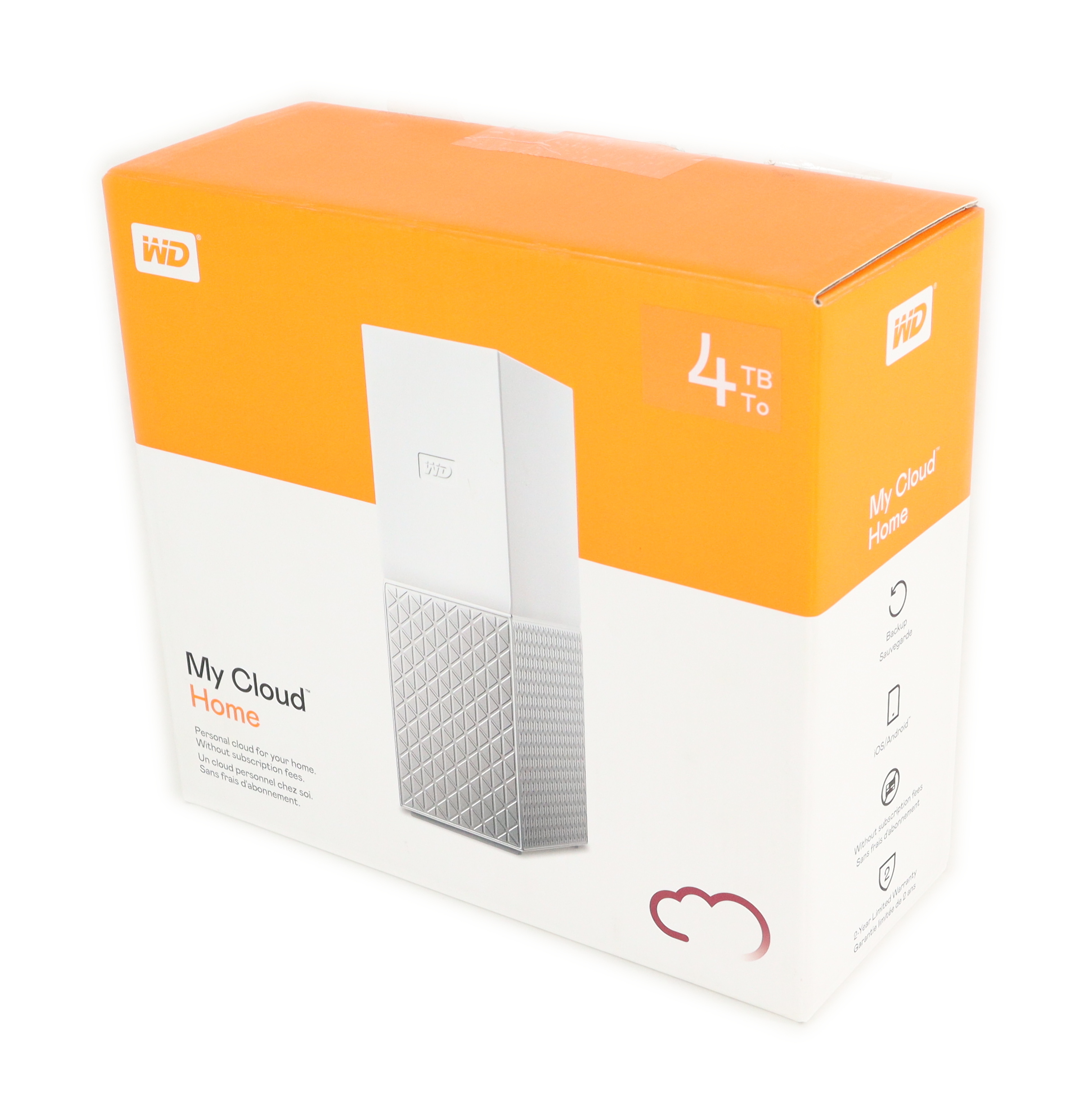 WD 4TB My Cloud Home NAS Storage device WDBVXC0040HWTNESN Gigabit