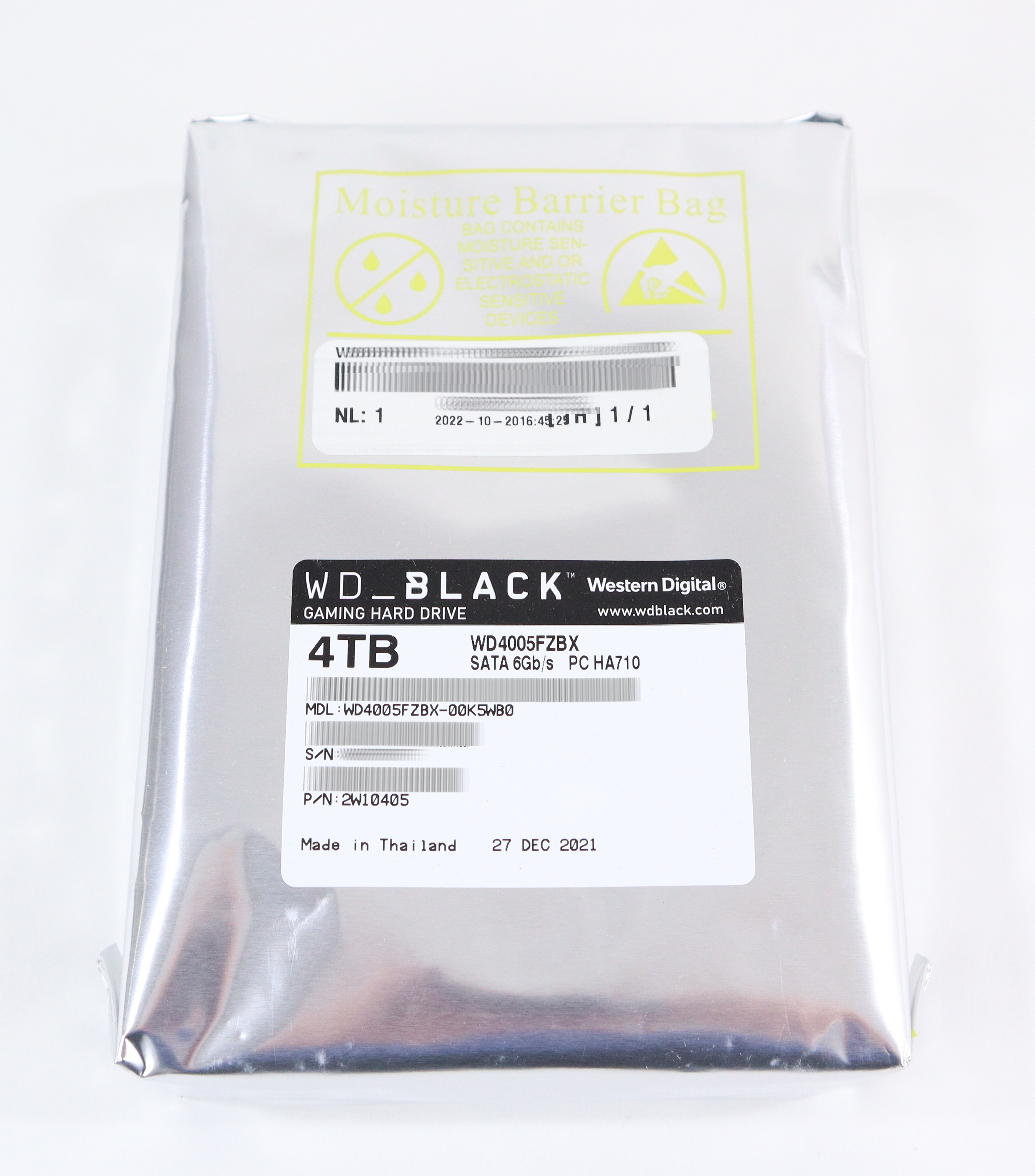 WD BLK 4TB 7.2K SATA 3.5IN HDD Hard Drive WD4005FZBX