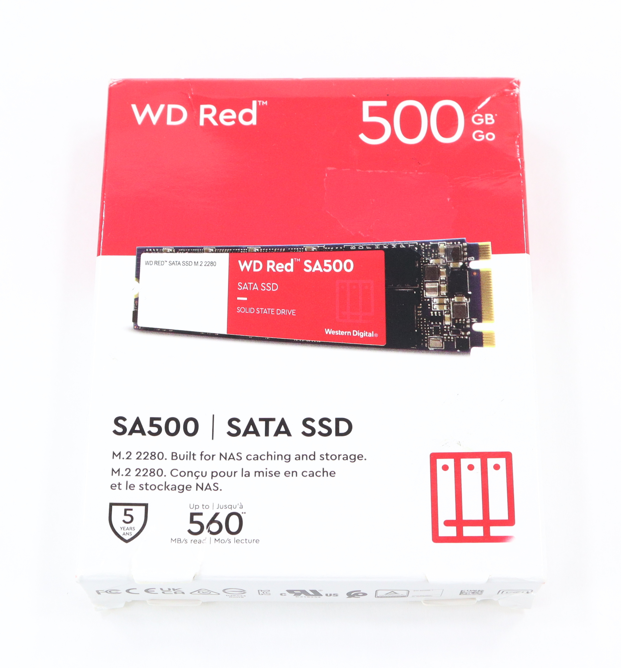 WD Red SA500 500GB WDS500G1R0B-68A4Z0 SSD M.2 2280 SATA 6Gb/s - Click Image to Close