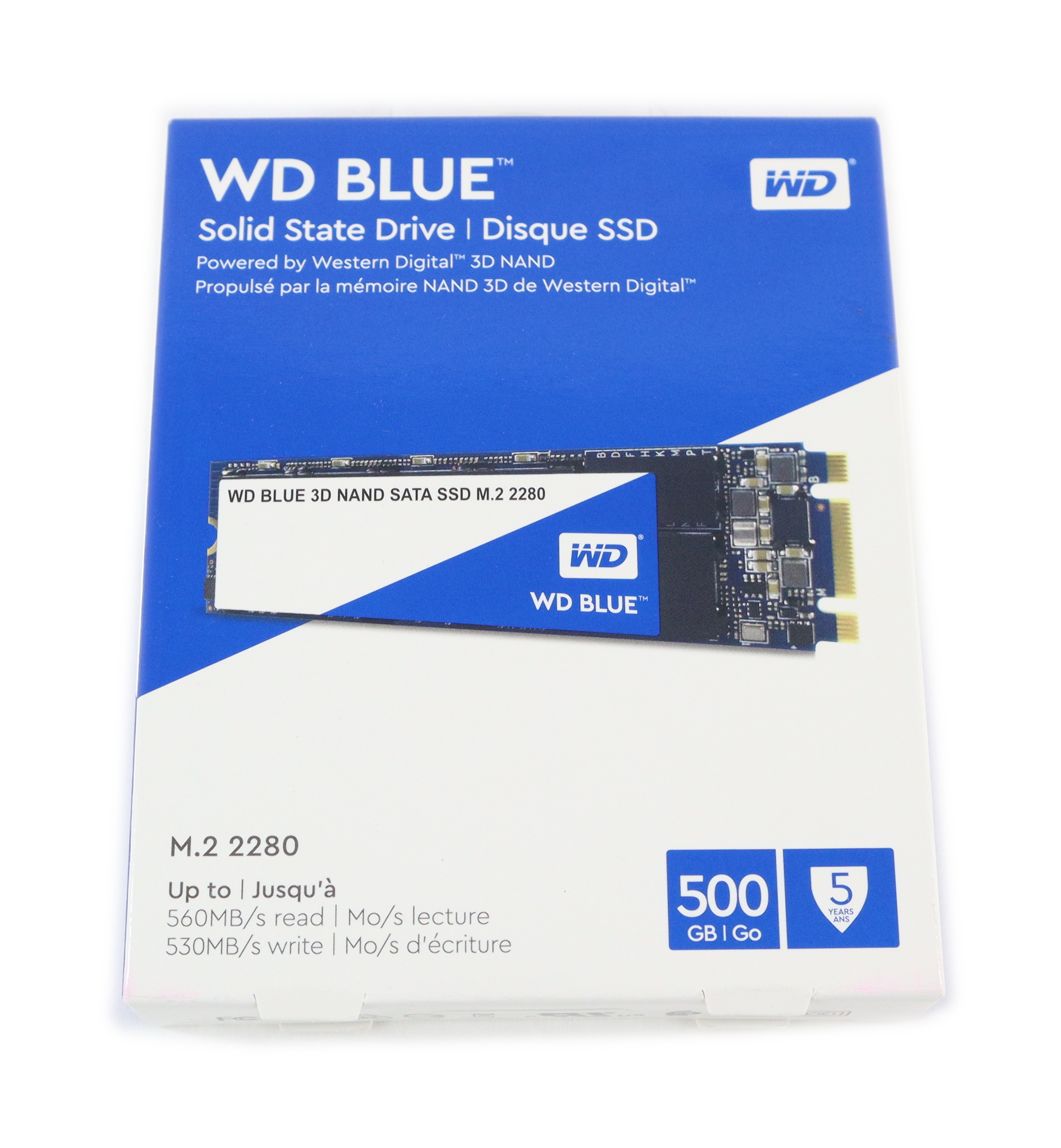 Western Digital 3D NAND WDS500G2B0B-00YS70 500GB SSD M.2 2280 SATA 6GB/s - Click Image to Close