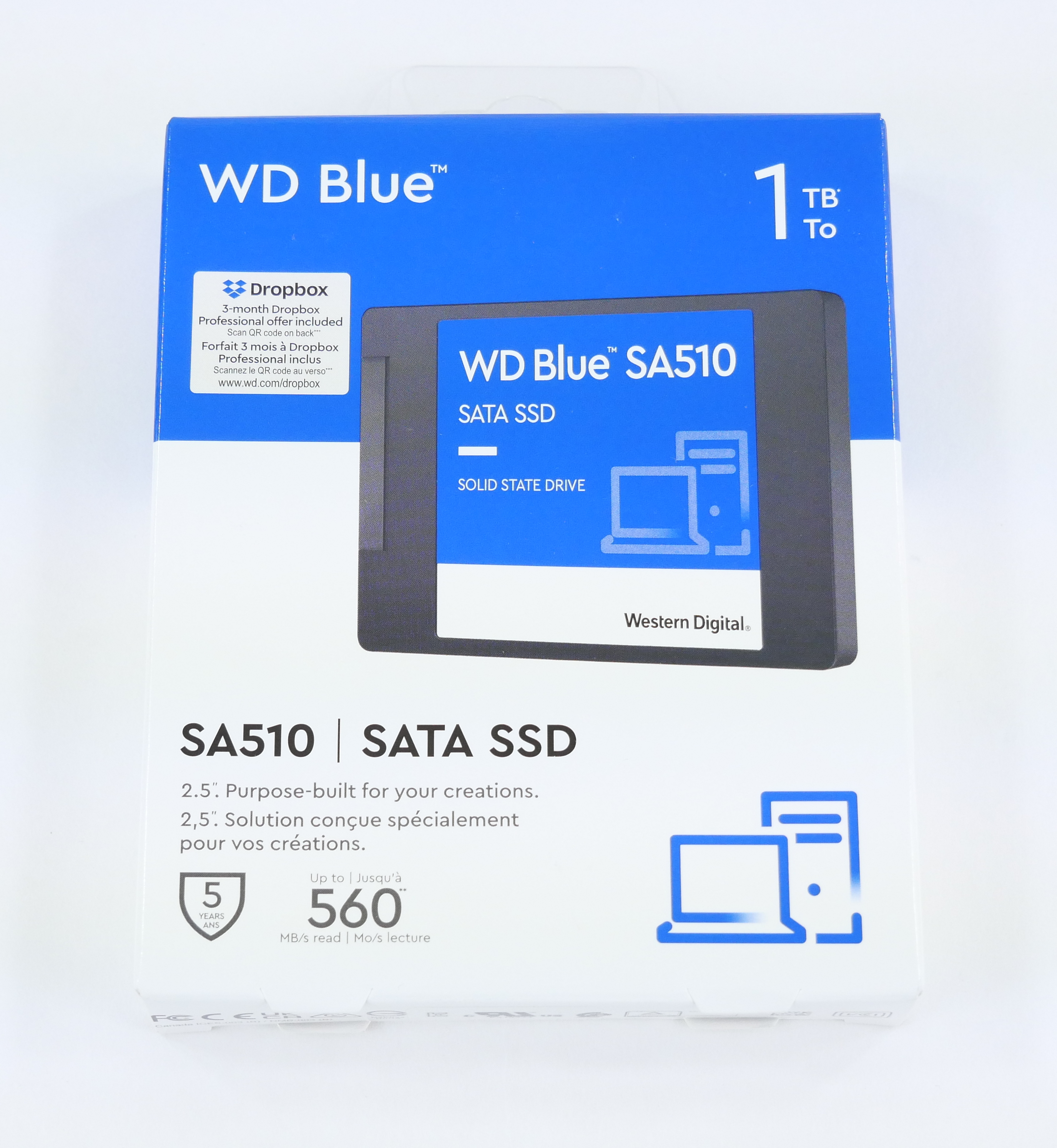 WD Blue 1TB WDS100T3B0A-00AXR0 SA510 SATA SSD 2.5"