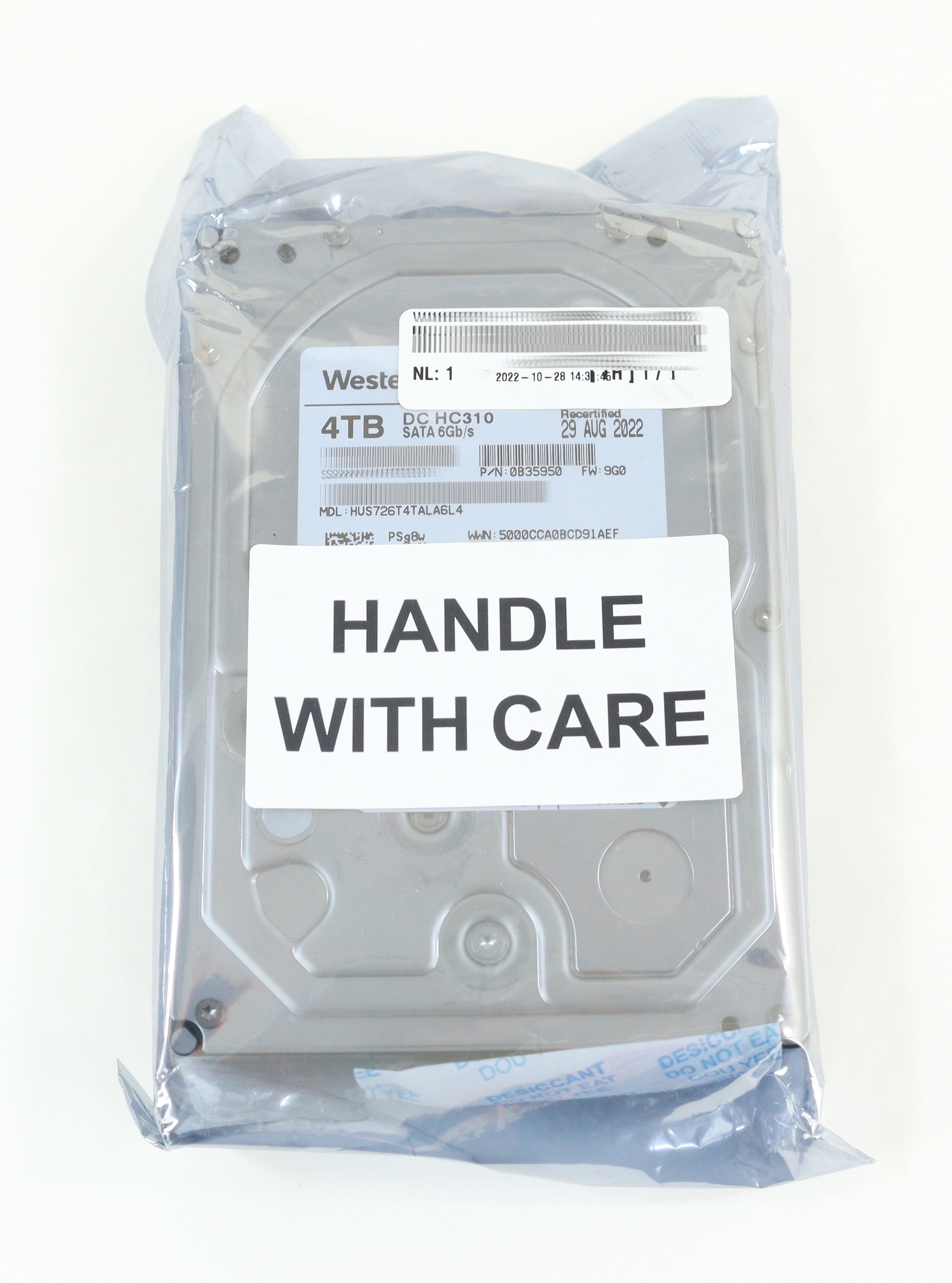 WD Ultrastar 4TB HUS726T4TALA6L4 SATA 6Gb/s 3.5" DC HC310 HDD 0B35950 - Click Image to Close