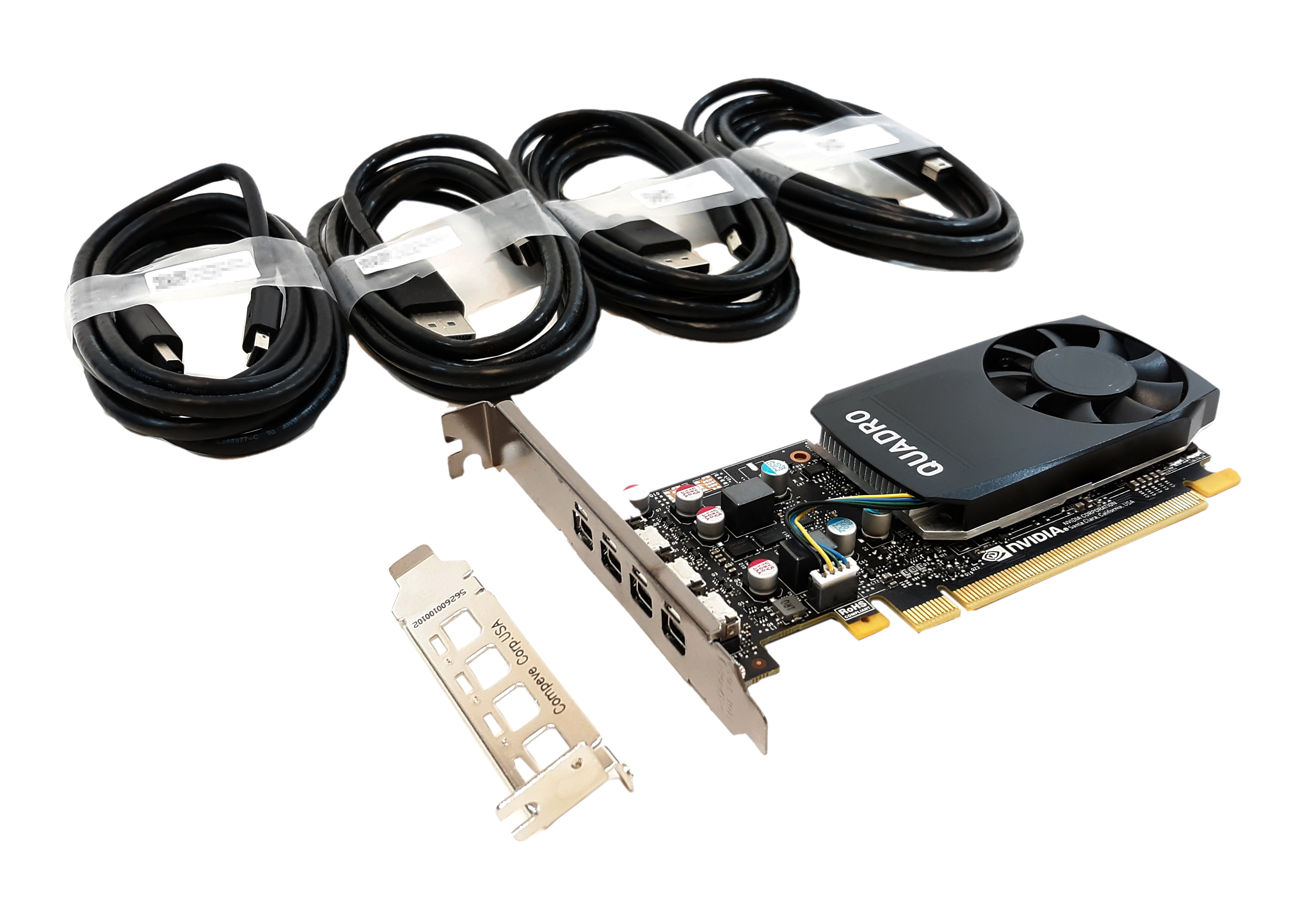HP nVIDIA Quadro P620 2GB GDDR5 PCIe x16 4 x miniDP 3ME25AT