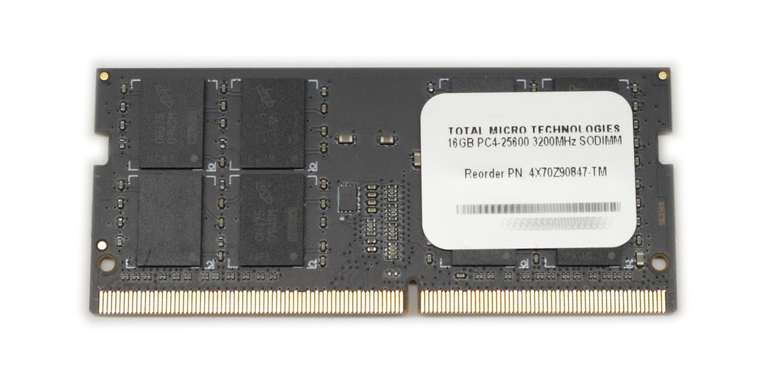 TOTAL MICRO 16GB DDR4-25600 SODIMM Lenovo memory module 1 x 16 GB - Click Image to Close