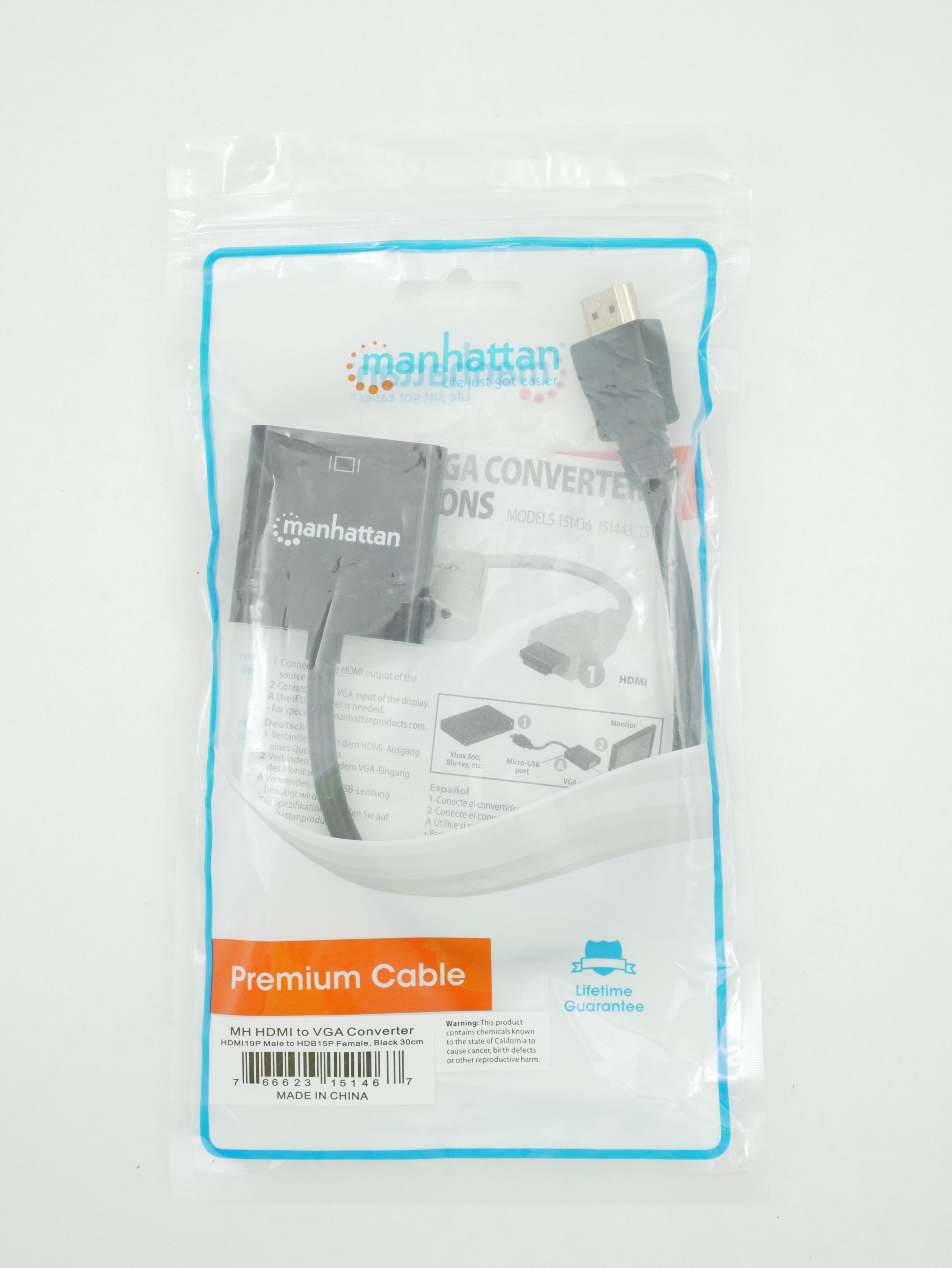 Manhattan MH HDMI (m) to VGA (f) Convertor