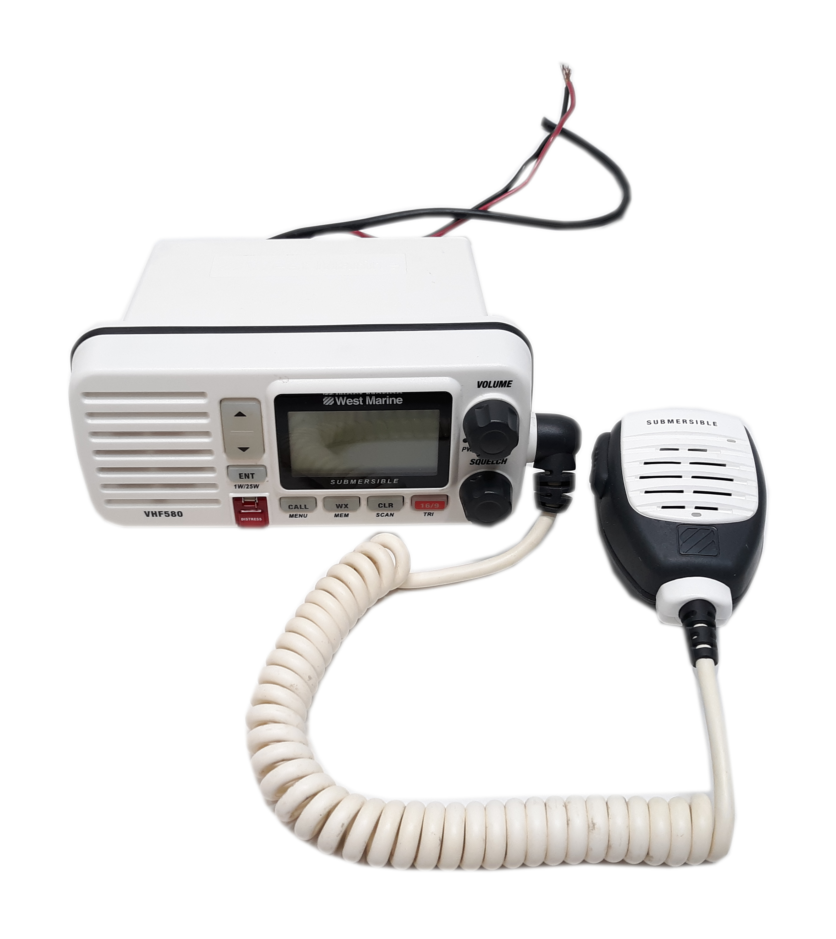 West Marine VHF580 Fixed Mount VHF Radio VHF580N-WH White #13790837 - Click Image to Close