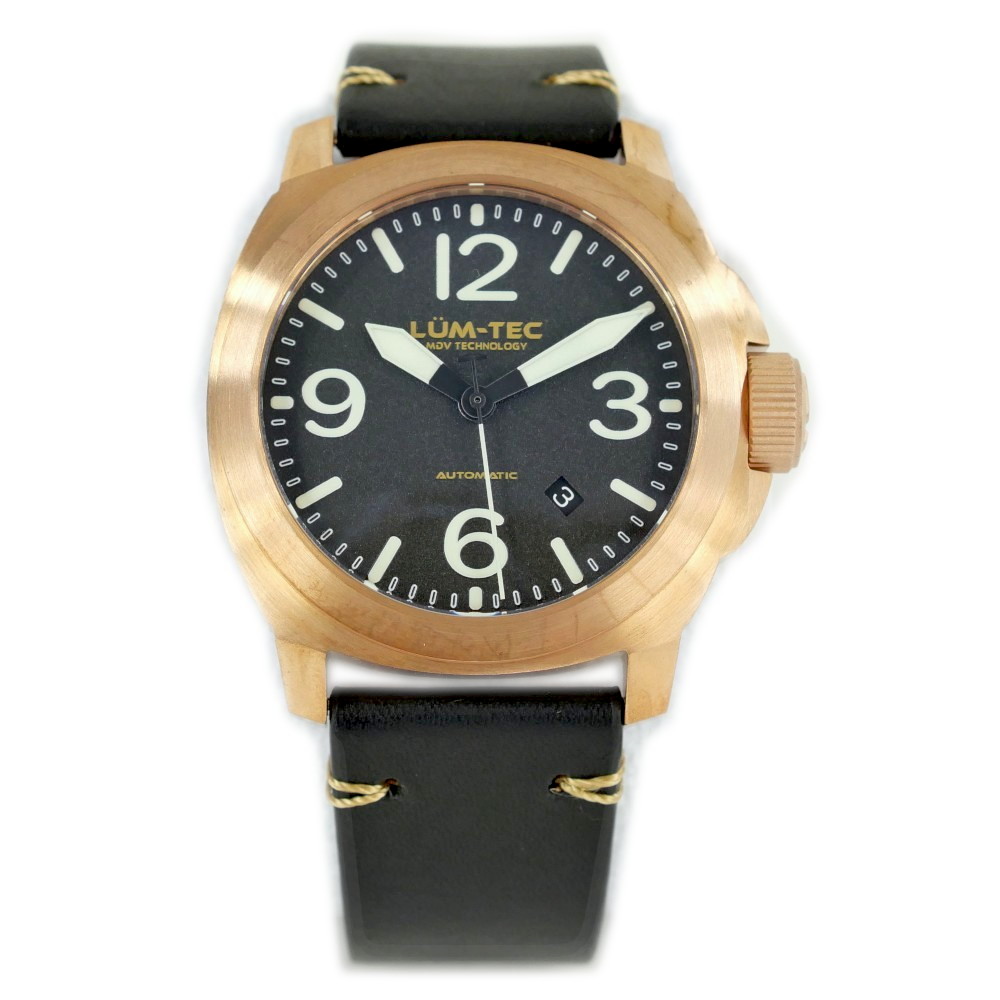 Lum-Tec M89 Bronz MDV Technology 44mm Auto SW200-1 Men's Watch Limited Edition - Click Image to Close