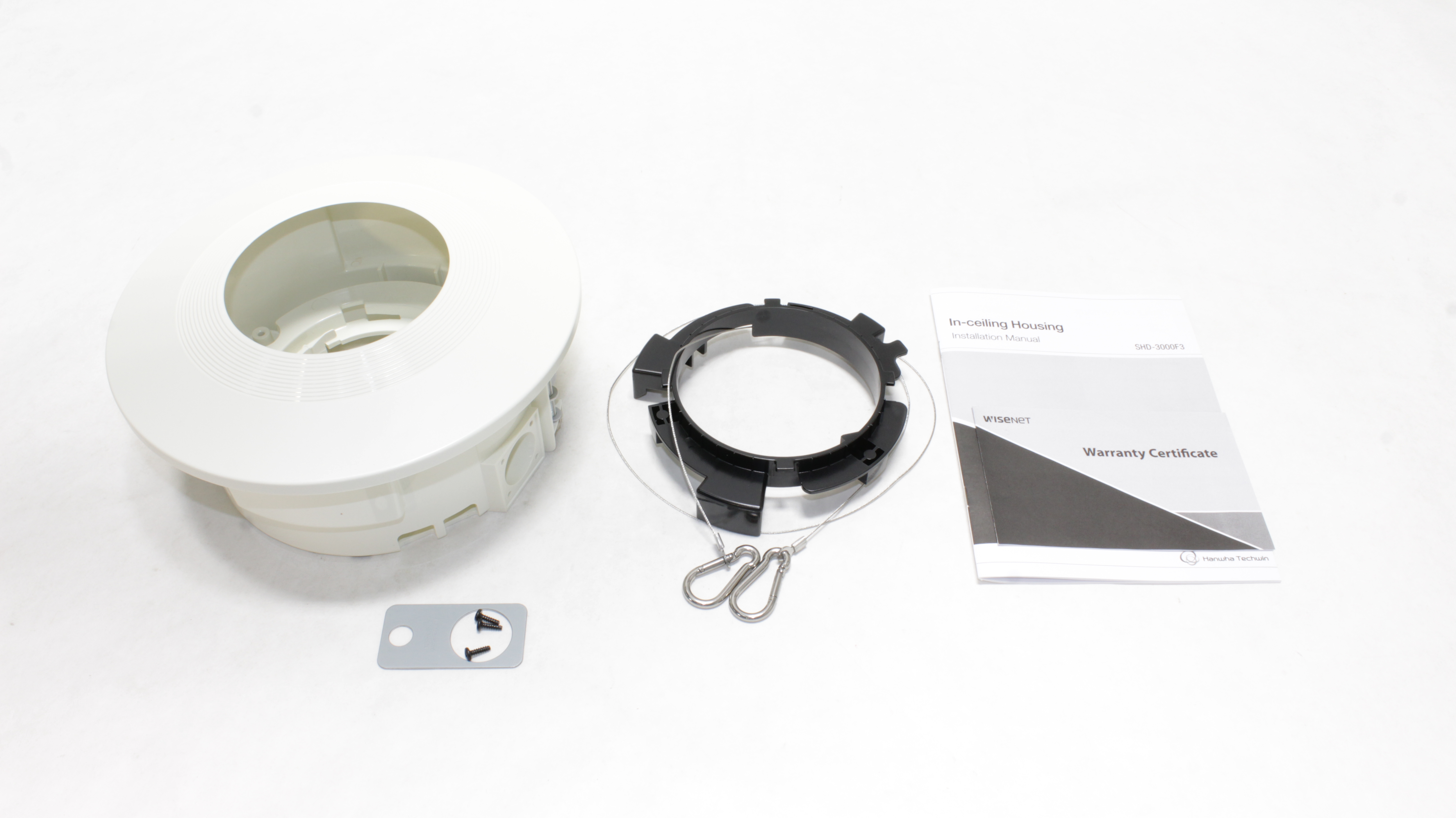Hanwha Vision In-ceiling flush mount Dome Camera Indoor Housing Ivory SHD-3000F3