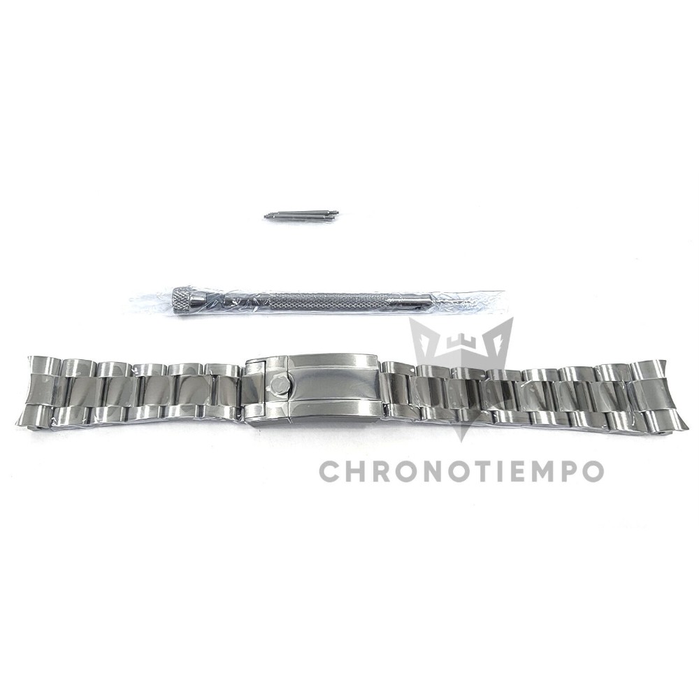 Sugess Chronometer Chronograph Oyster Watch Bracelet Band Stainless Steel 20mm