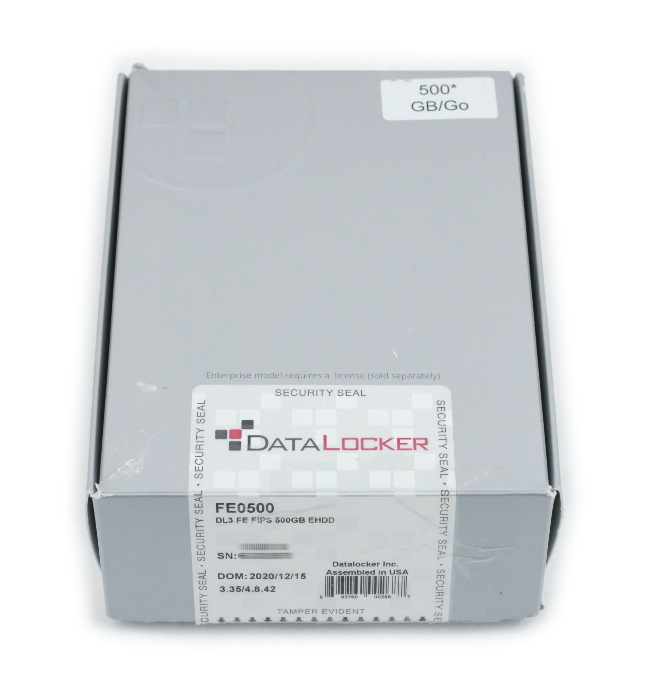 DataLocker DL3FE (FIPS Edition) 500GB USB 3.0 TAA Compliant FE0500