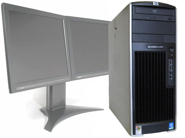 HP XW6200 Workstation 2x Xeon 3.4GHz CPU's/2GB/250GB/NVS 285 PC - Click Image to Close