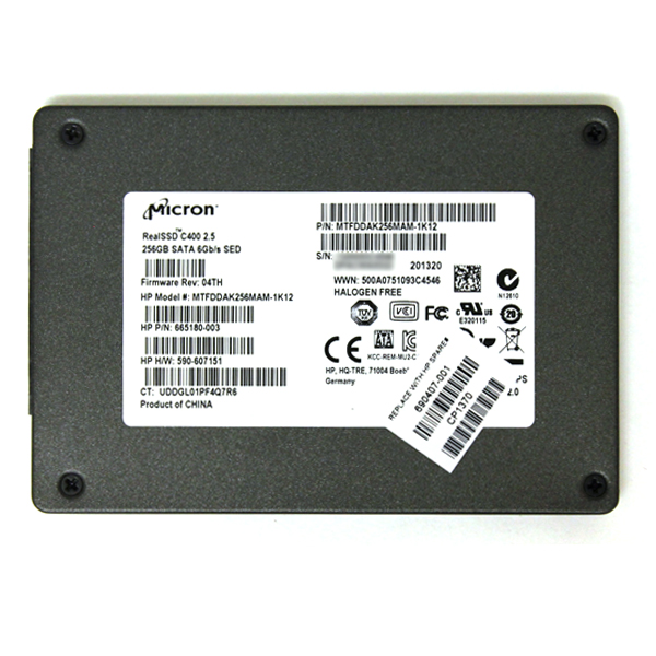 Micron C400 256GB SATA 6Gb/s SSD MTFDDAK256MAM-1K12 690407-001