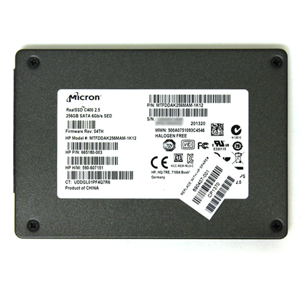 Micron C400 256GB SATA 6Gb/s SSD MTFDDAK256MAM-1K12 690407-001 - Click Image to Close