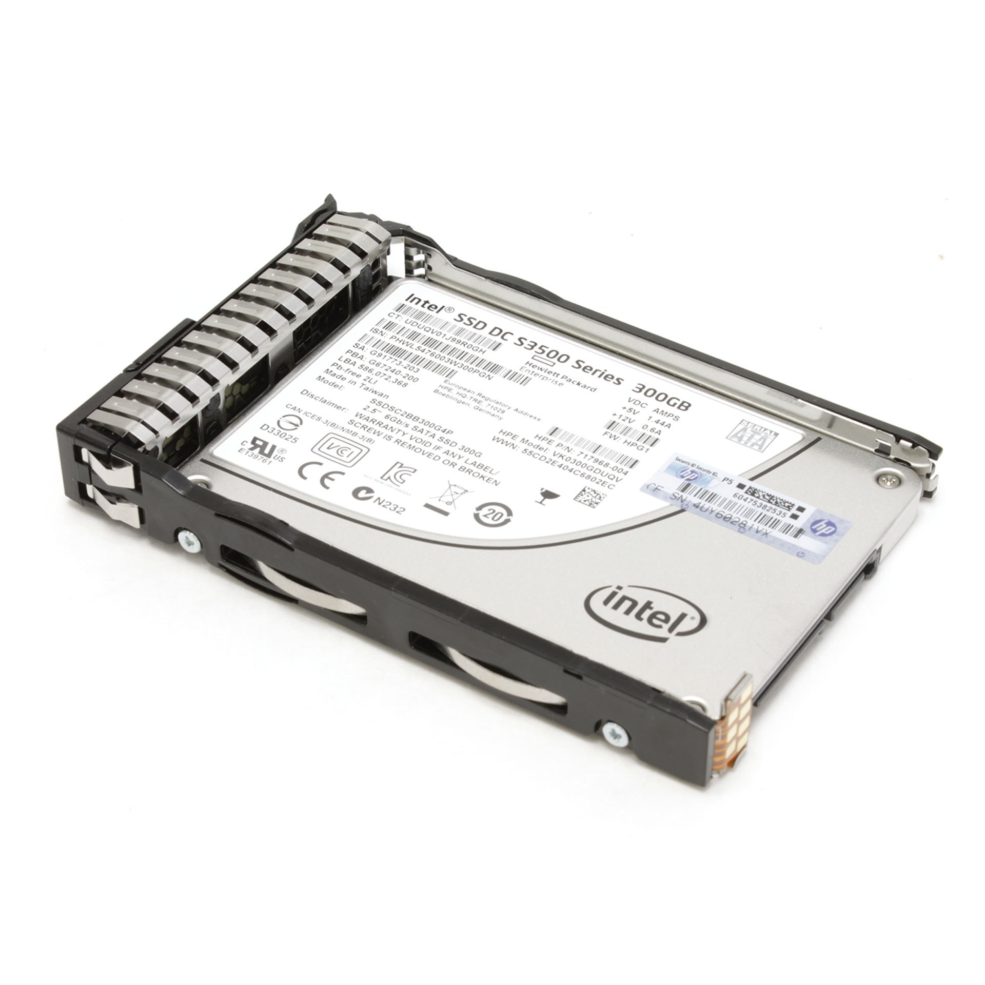 HP Intel 300GB SSDSC2BB300G4P 2.5" 6GB/S SATA SSD 717968-004