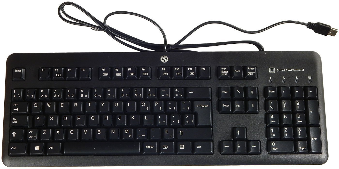 HP USB French Canadian Keyboard KUS1206 700847-121 701671-121