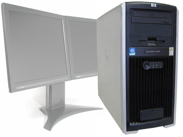 HP XW8000 Workstation 2x Intel Xeon CPU 3.06GHz 2GB NVS 280