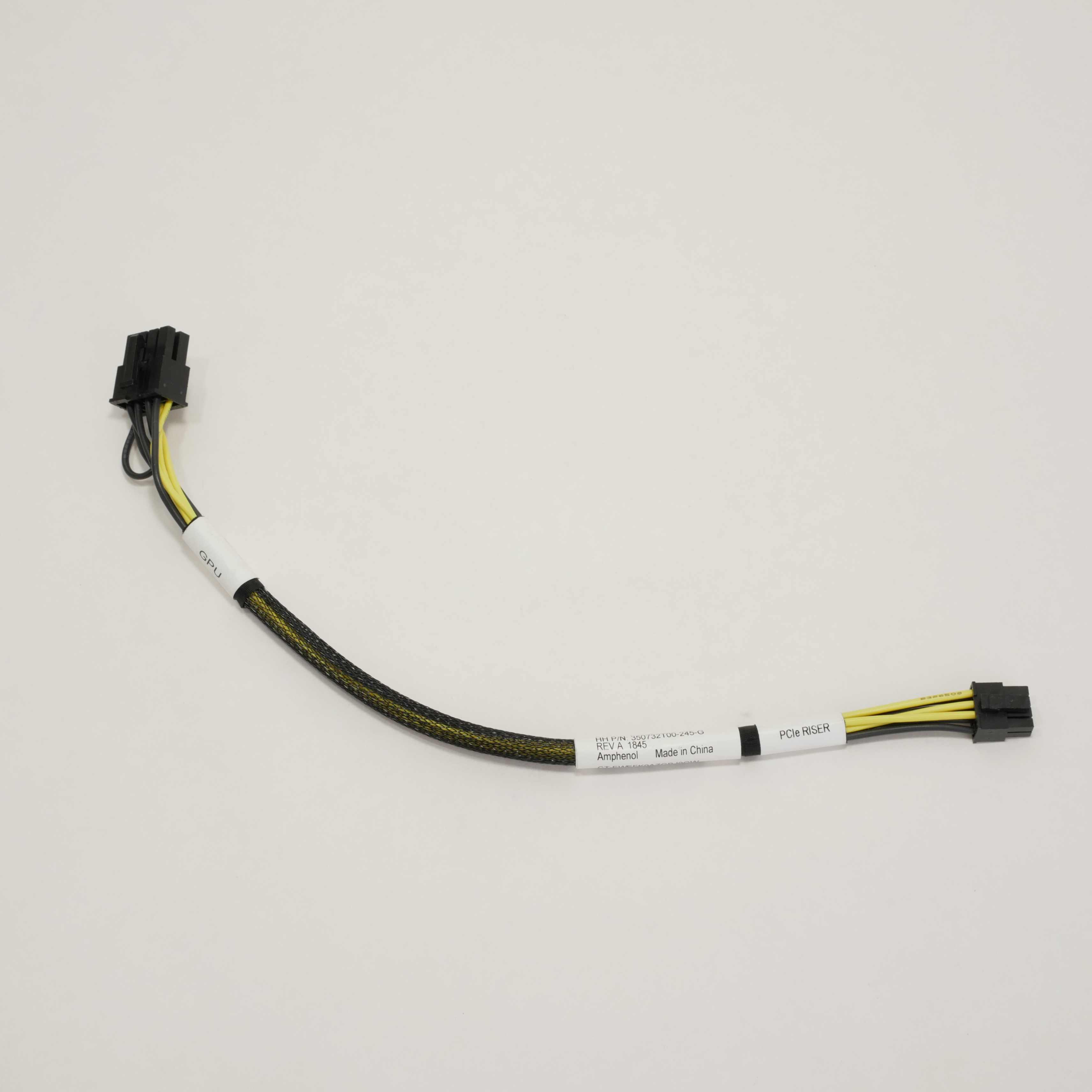 HPE GPU to PCIe Riser Power Cable 8pin to 8 pin for PROLIANT G8 G9 G10 Servers - Click Image to Close