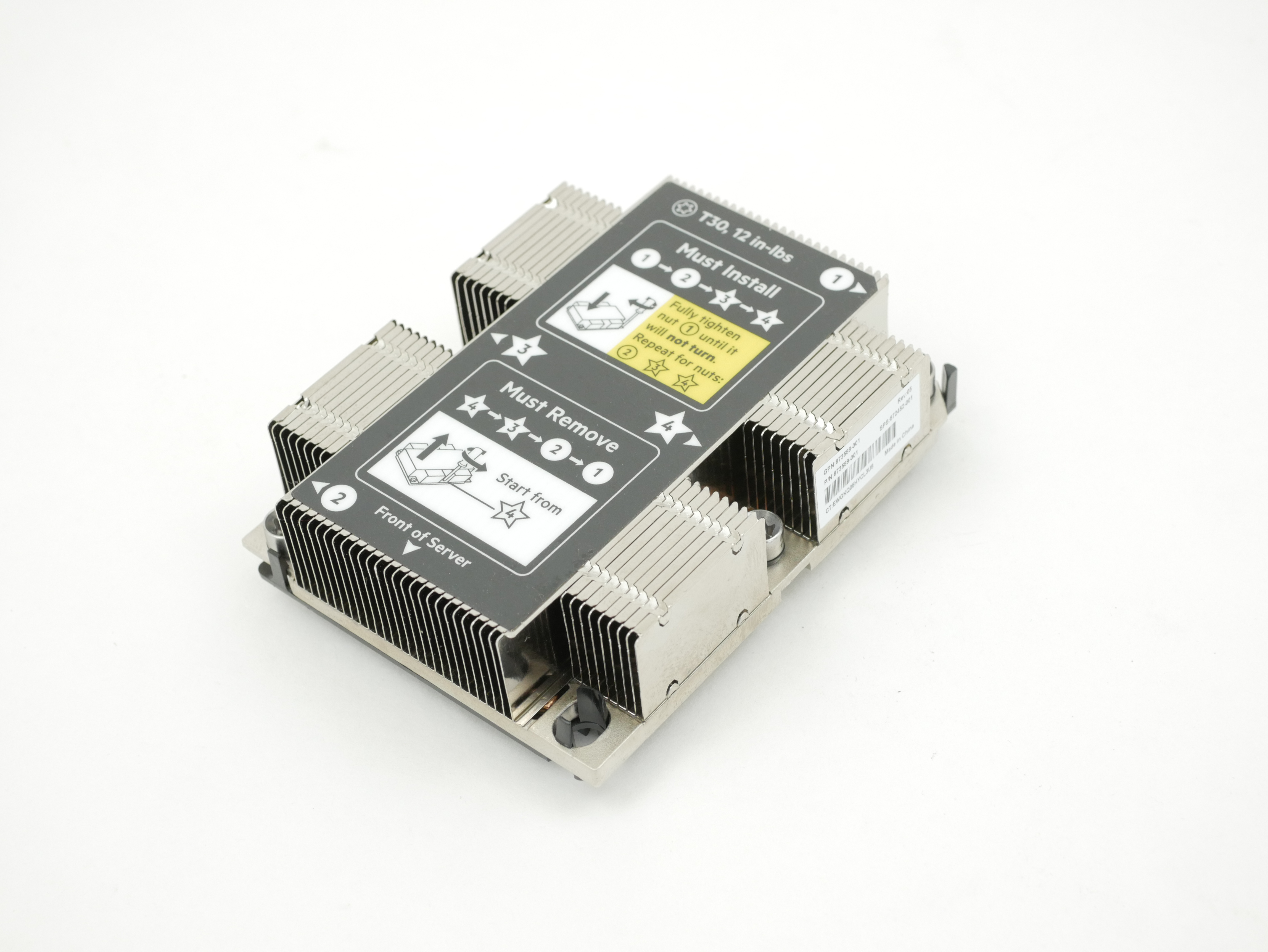HPE 1U Heatsink for ProLiant DL360 G10 873588-001 873589-001 872452-001