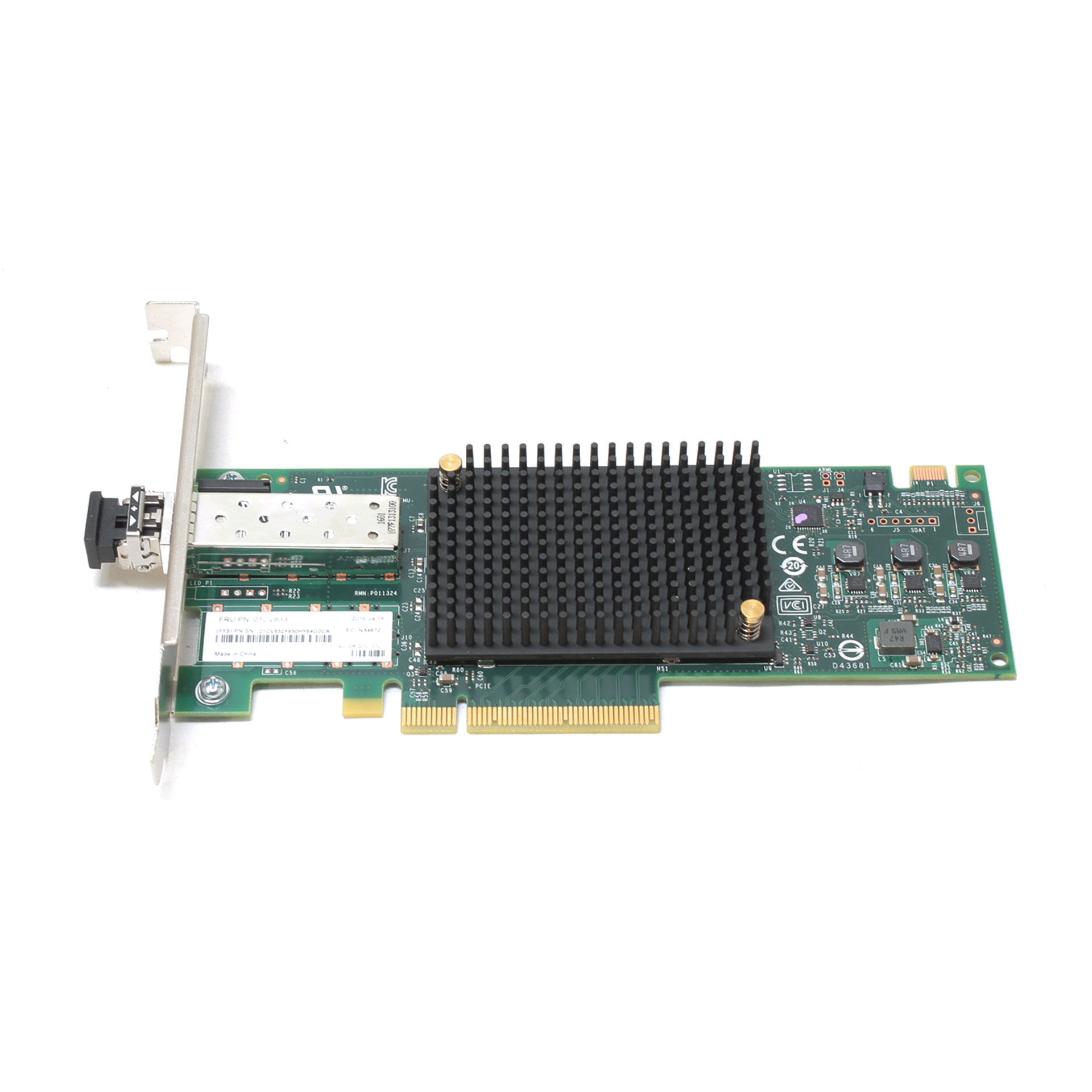 Emulex 16Gb Gen 6 FC Single-port HBA Host Bus Adapter 01CV830 - Click Image to Close