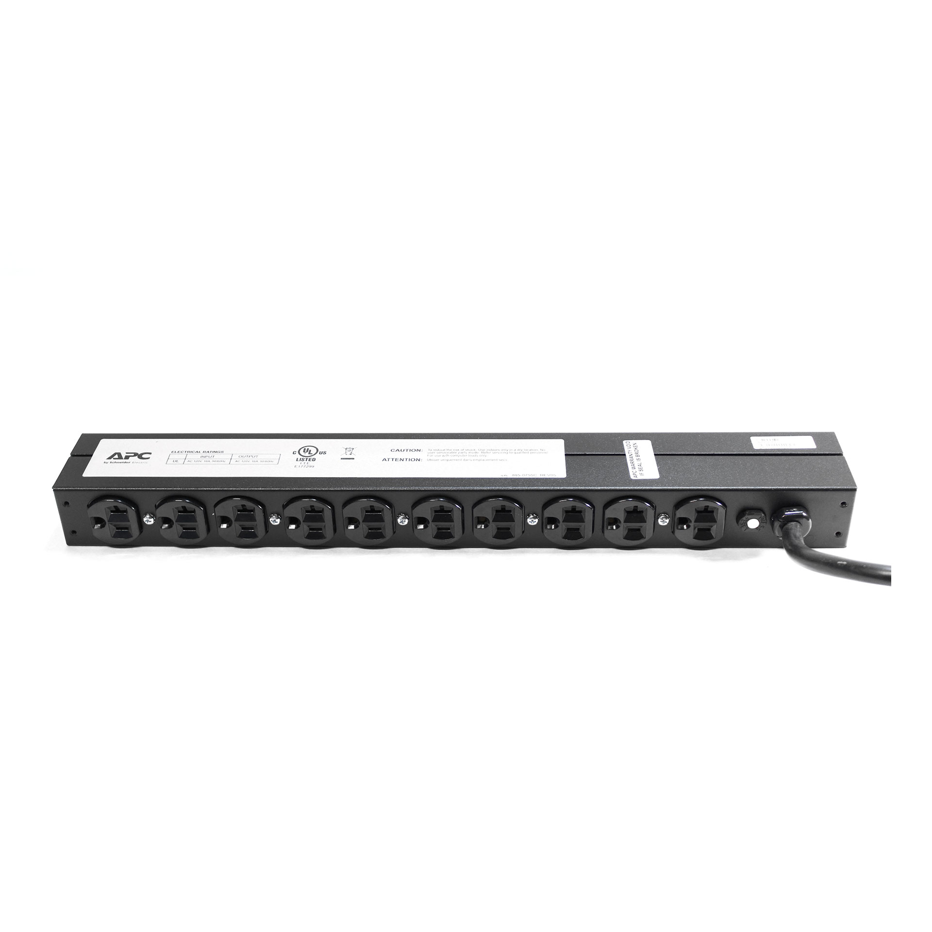 APC AP9563 Basic 1U 120V 20A 12 ft Power Distribution Units#