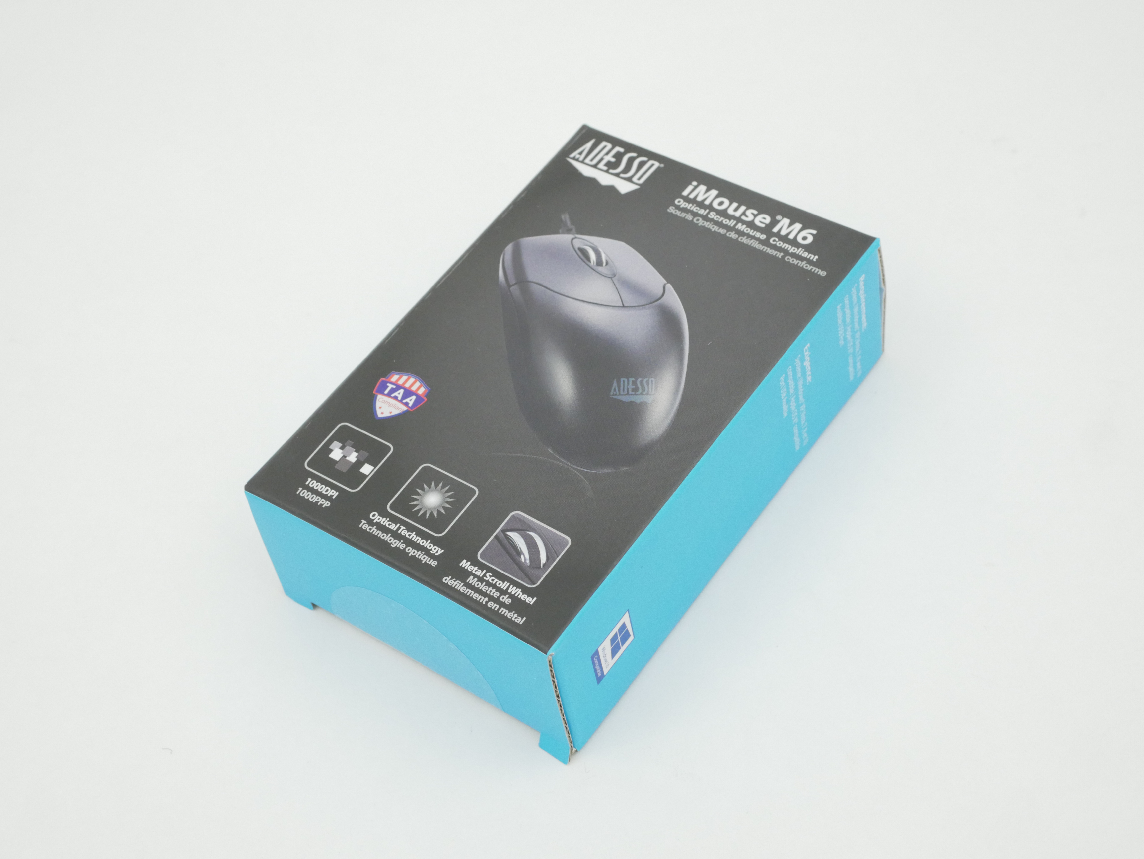 Adesso iMouse M6 3 Button Optical Mouse iMouse M6-TAA
