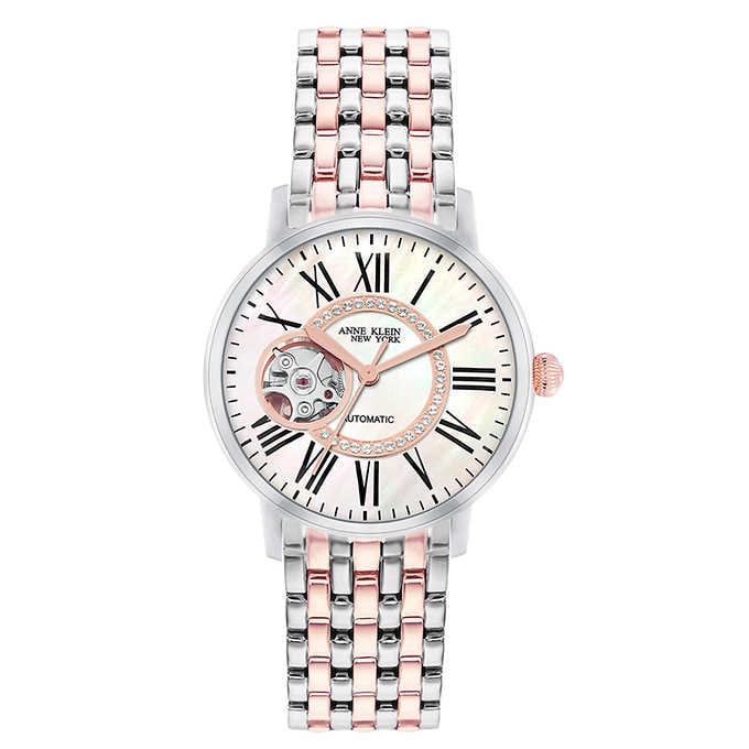 Anne Klein New York Mother-of-Pearl Ladies Automatic Watch 12/2339MPRT - Click Image to Close