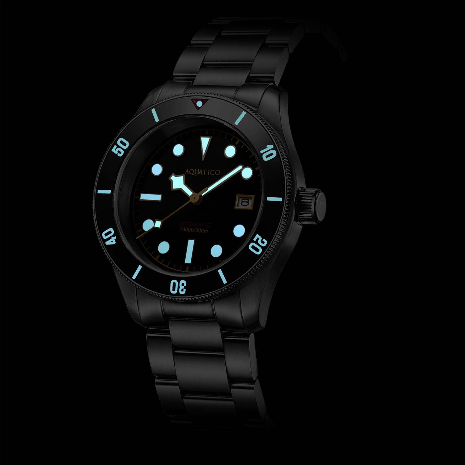 Aquatico Sea Star V2 42mm Automatic Men's Diver Watch Blue Dial/Pepsi Bezel/Snowflake Hands
