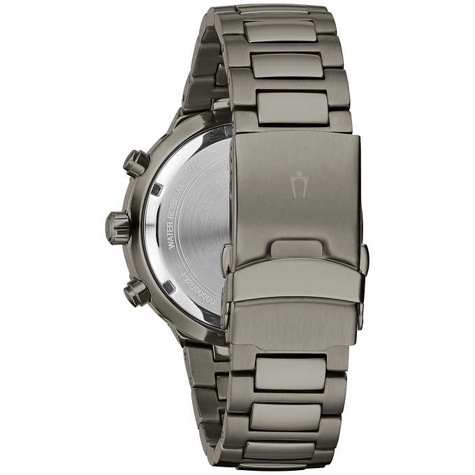 Bulova Sport Stainless Steel Chronograph Men's Watch 98B365 - Click Image to Close