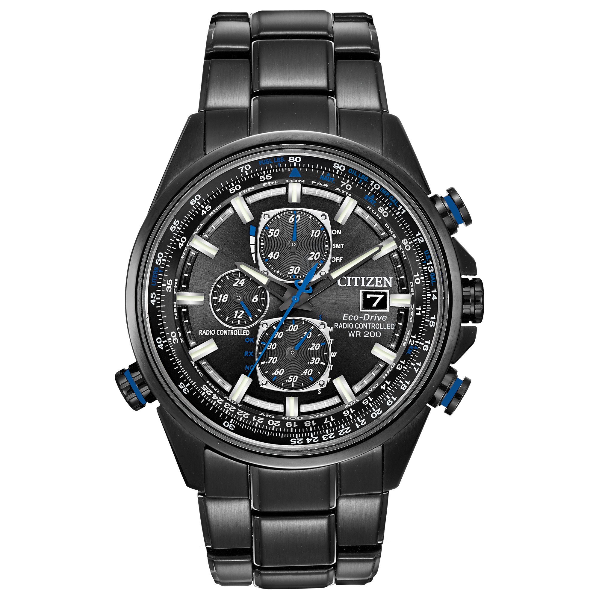 Citizen Eco-Drive Chronograph Atomic Timekeeping Men's Watch AT8027-55H