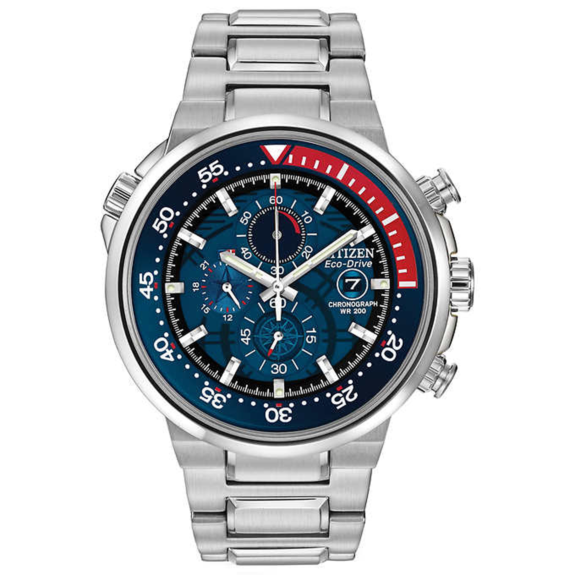 Citizen Eco-Drive Endeavor Chronograph Men's Watch 48mm CA0440-51L - Click Image to Close