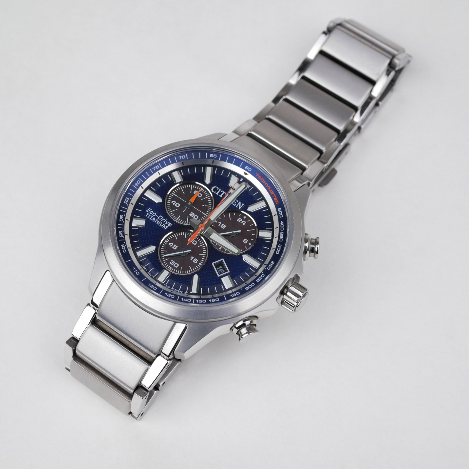 Citizen Eco-Drive Super Titanium Men's Chronograph Watch AT2471-58L