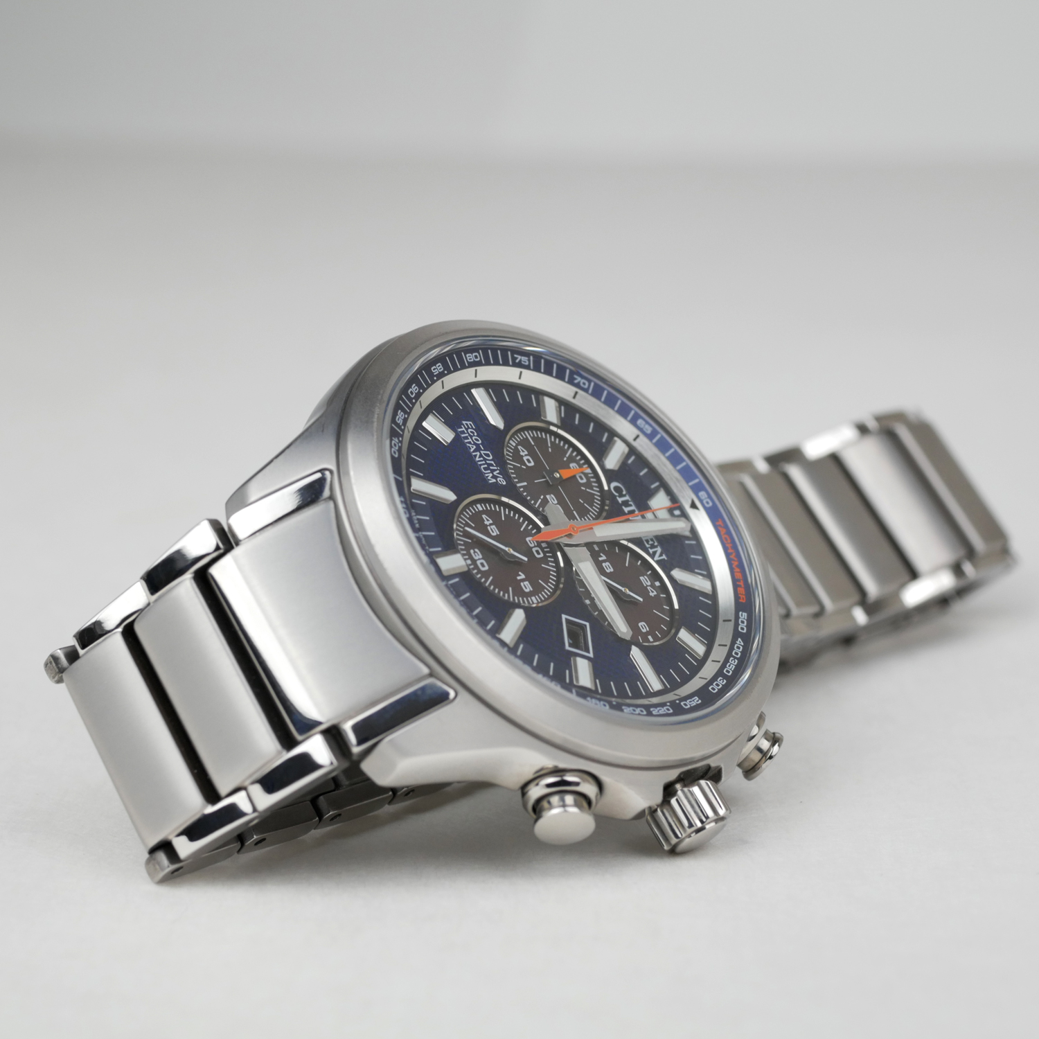 Citizen Eco-Drive Super Titanium Men's Chronograph Watch AT2471-58L