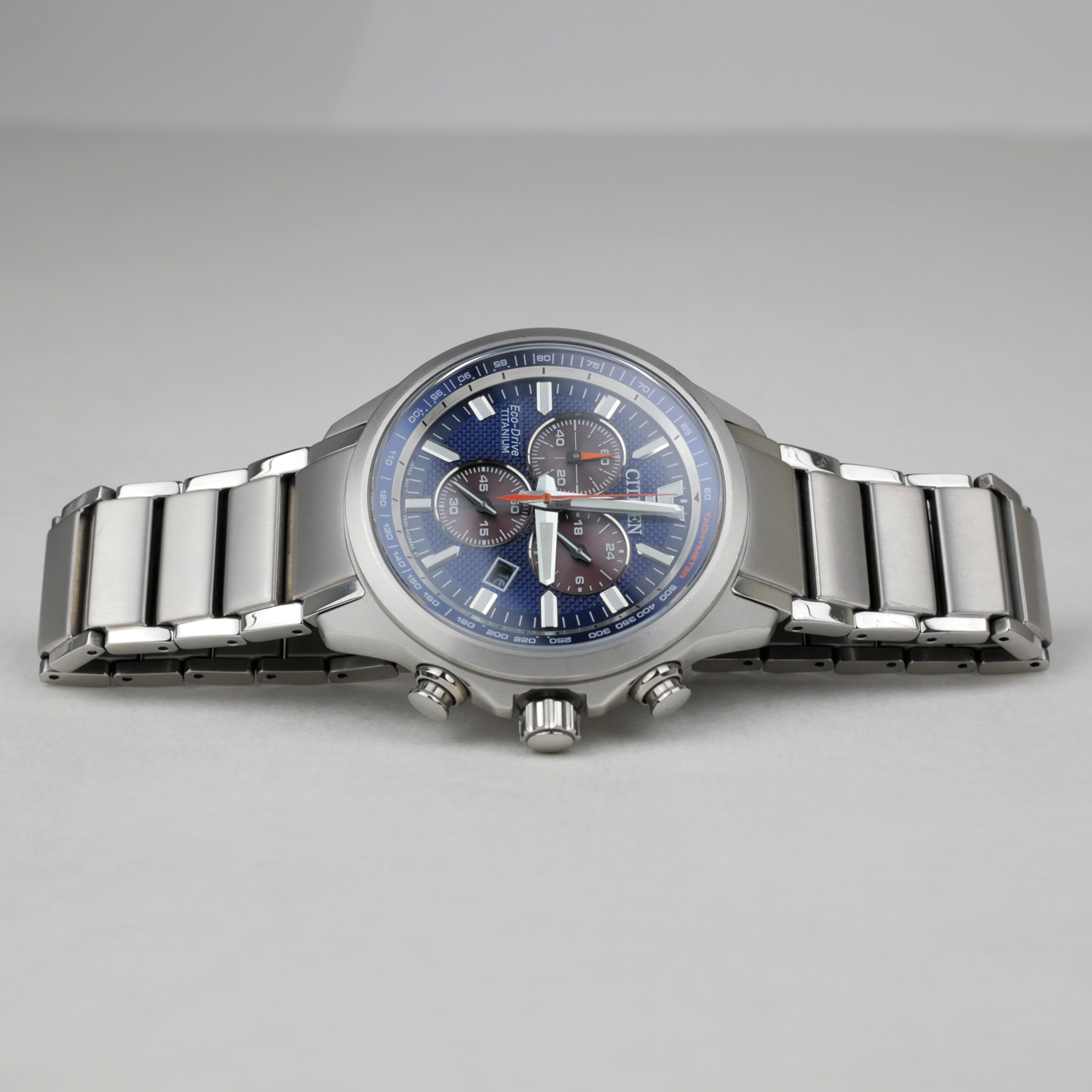 Citizen Eco-Drive Super Titanium Men's Chronograph Watch AT2471-58L